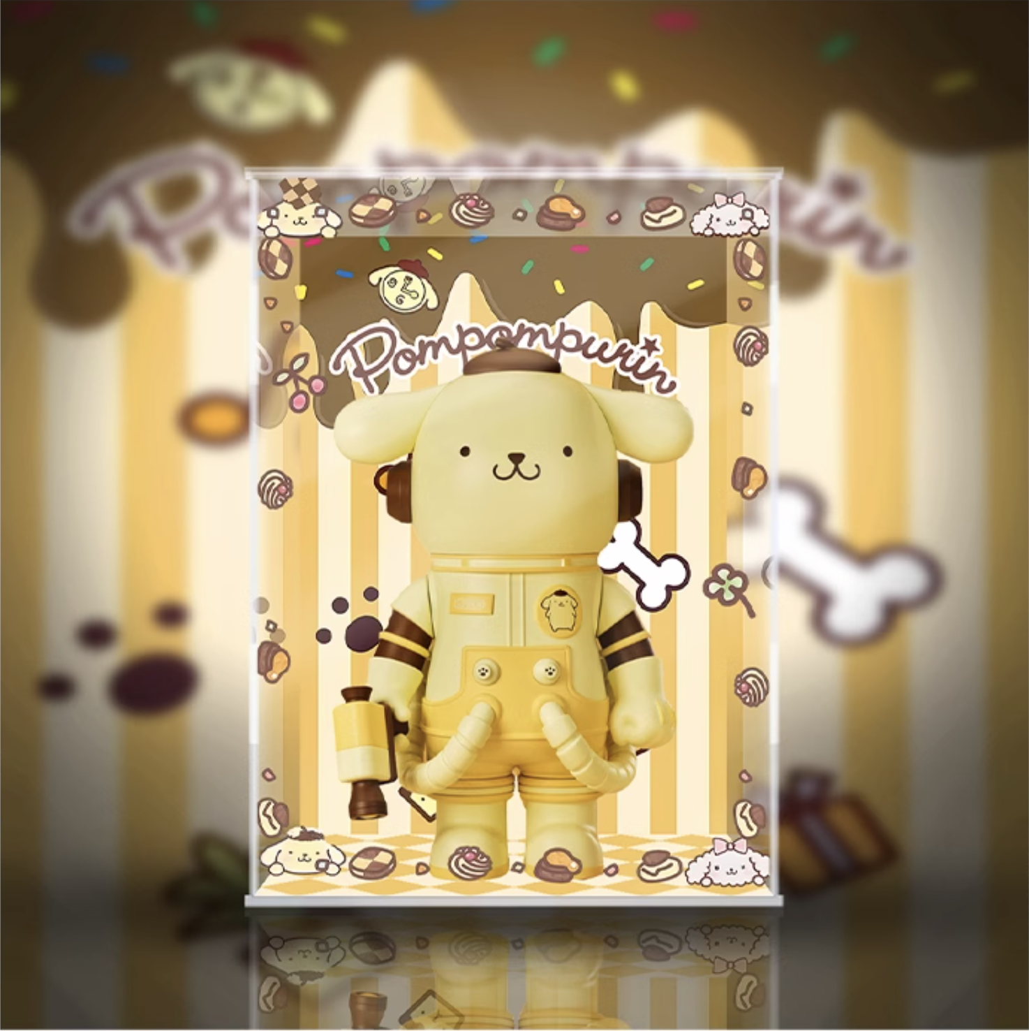 [AOWOBOX] Pop Mart 泡泡瑪特 MEGA SPACE MOLLY 400% 三麗鷗家族 布丁狗 專用主題展示盒