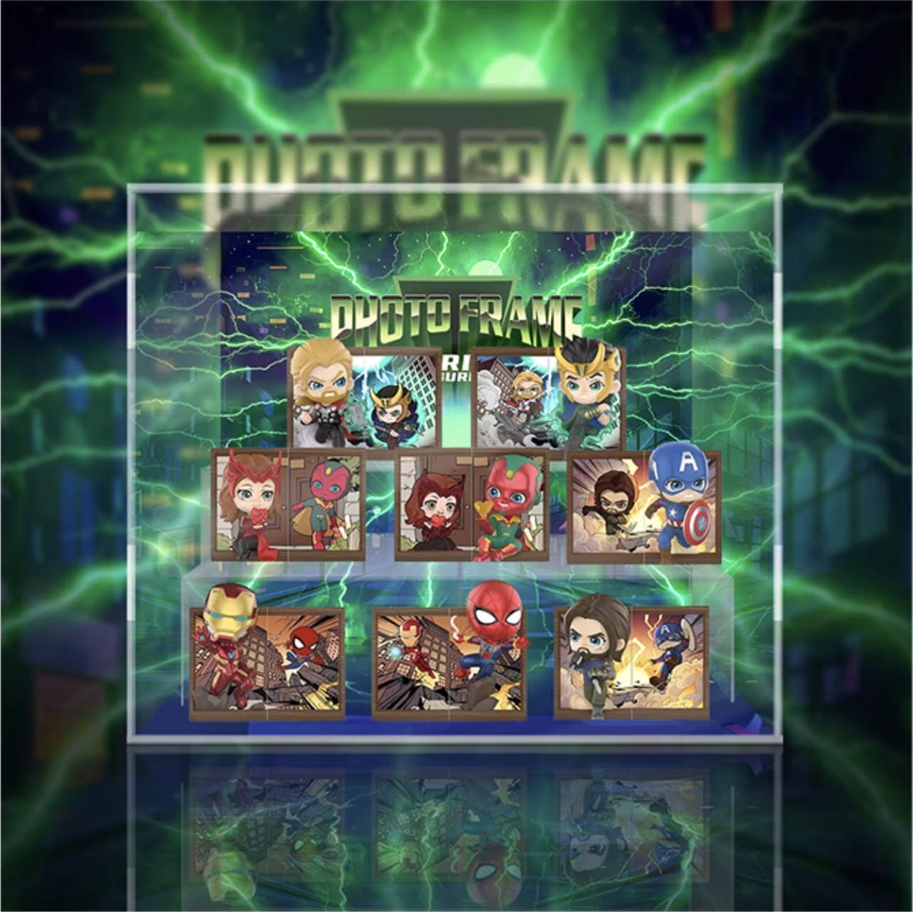 [AOWOBOX] Pop Mart 泡泡瑪特 Marvel 相框 系列 盲盒專用主題展示盒