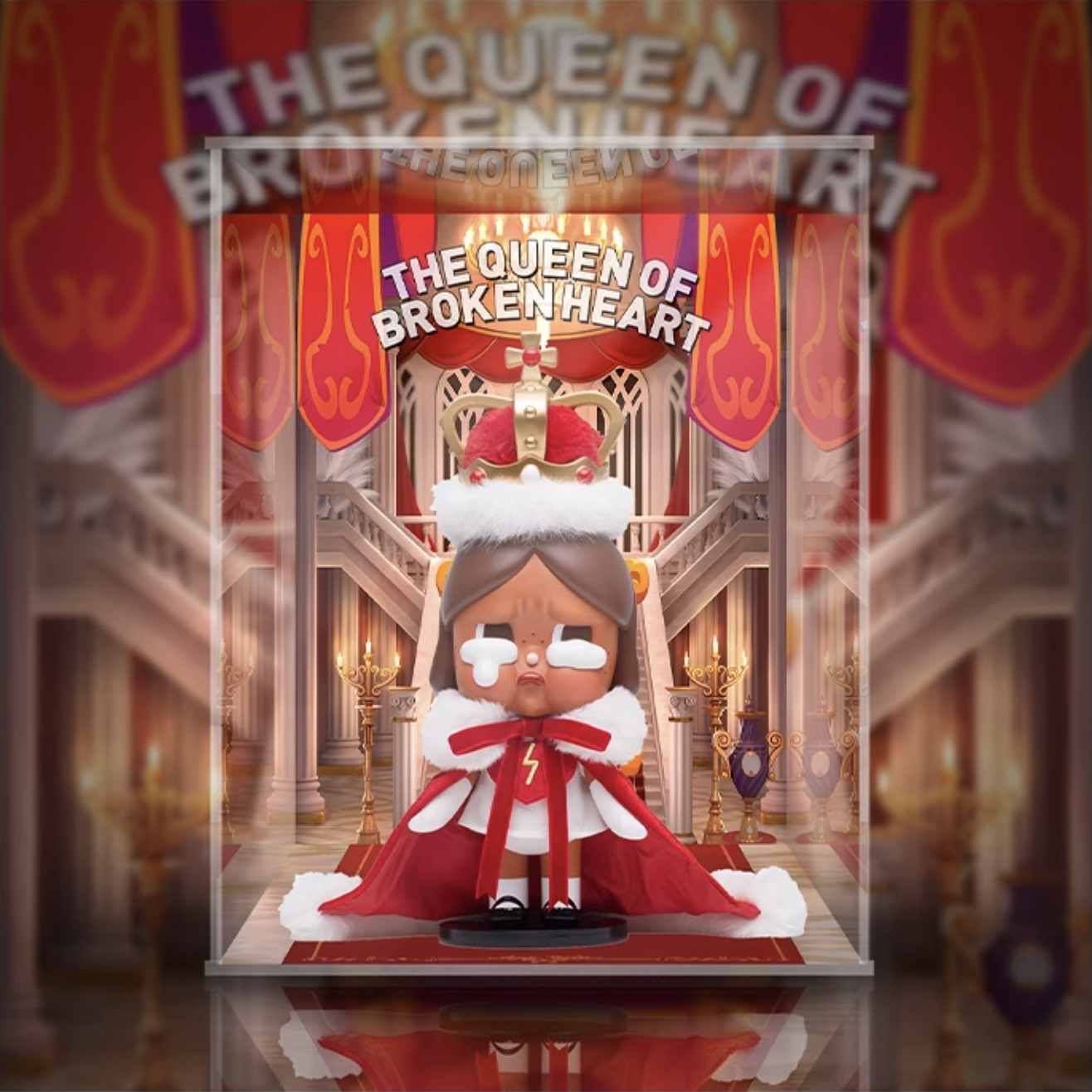 [AOWOBOX] Pop Mart 泡泡瑪特 CRYBABY MEGA 400% 心碎女王 專用主題展示盒