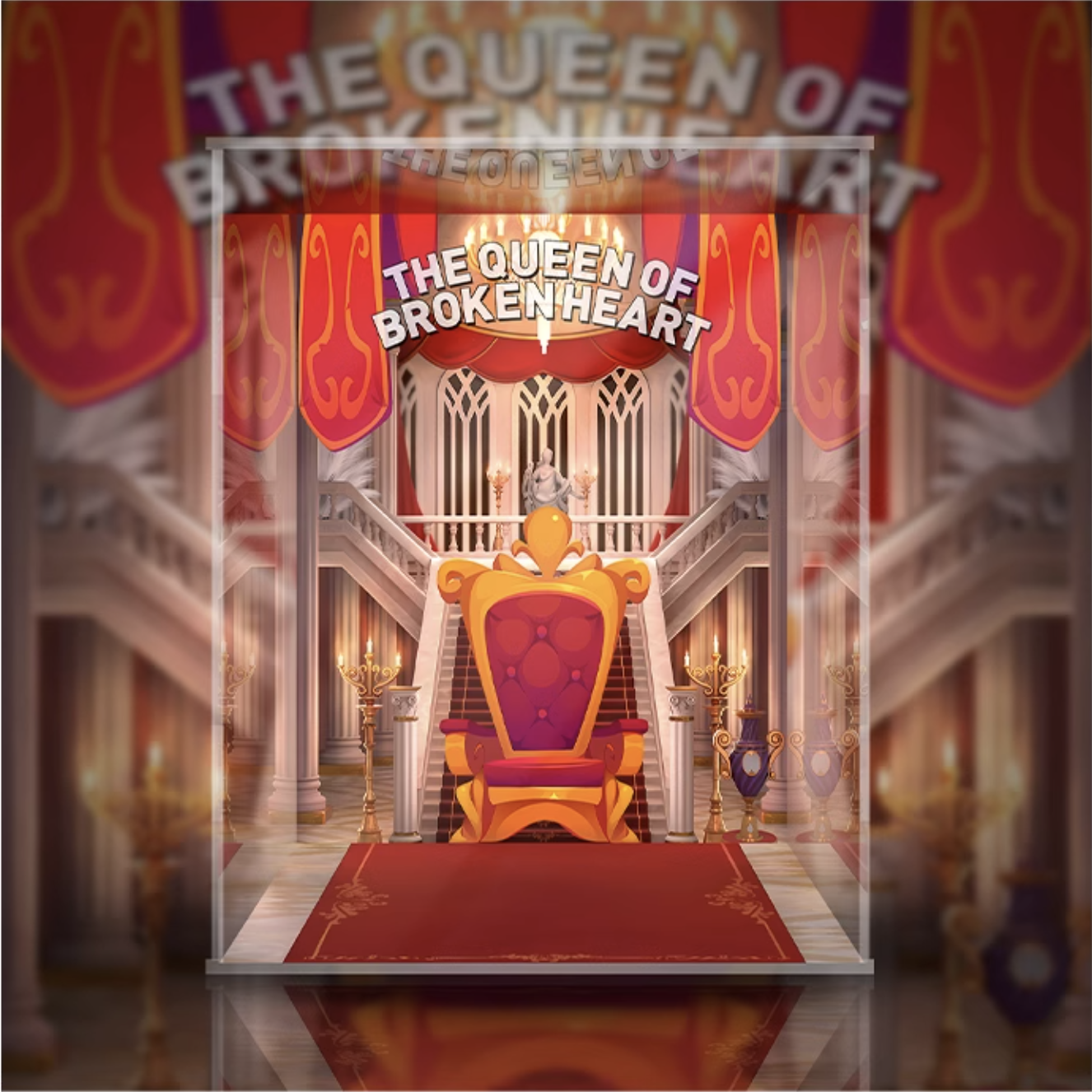 [AOWOBOX] Pop Mart 泡泡瑪特 CRYBABY MEGA 400% 心碎女王 專用主題展示盒