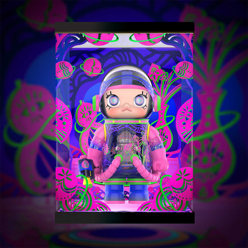 [AOWOBOX] Pop Mart 泡泡瑪特 MEGA Space Molly 400% 陳粉丸 專用主題展示盒