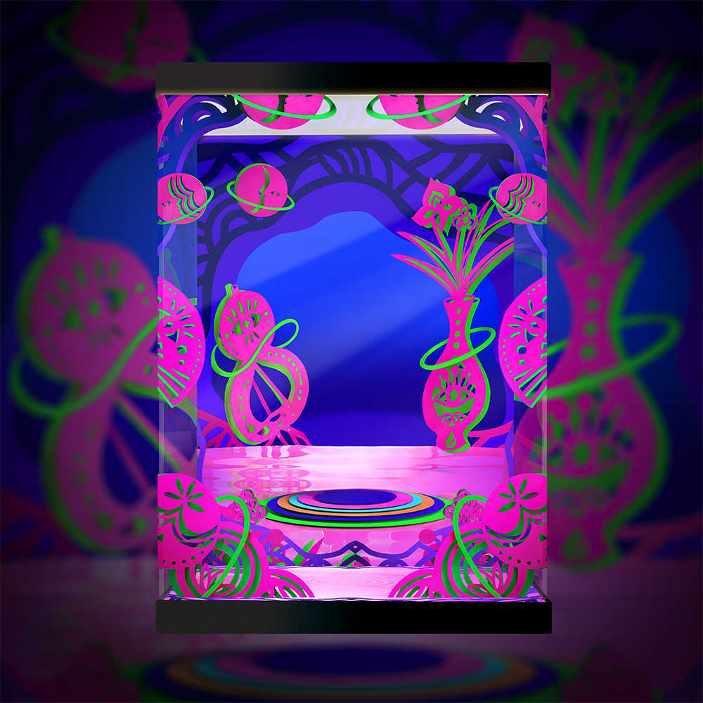 [AOWOBOX] Pop Mart 泡泡瑪特 MEGA Space Molly 400% 陳粉丸 專用主題展示盒