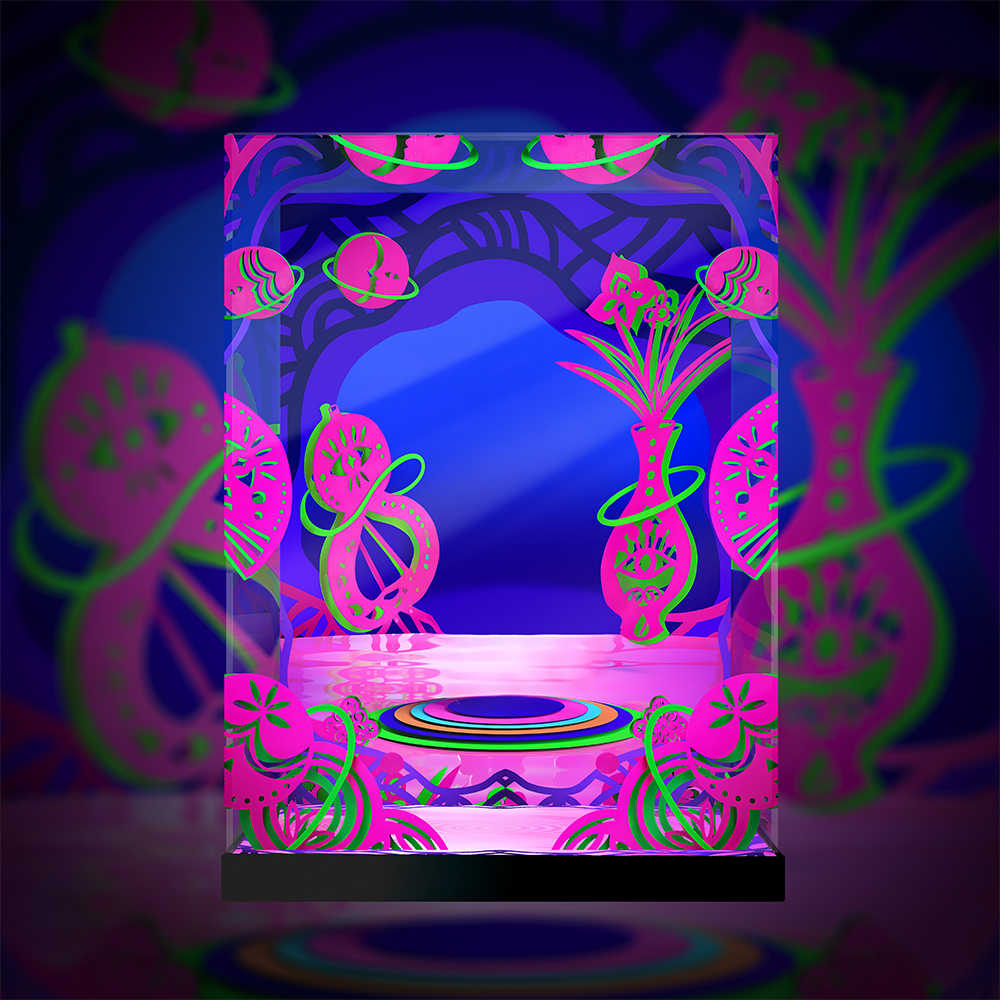 [AOWOBOX] Pop Mart 泡泡瑪特 MEGA Space Molly 400% 陳粉丸 專用主題展示盒