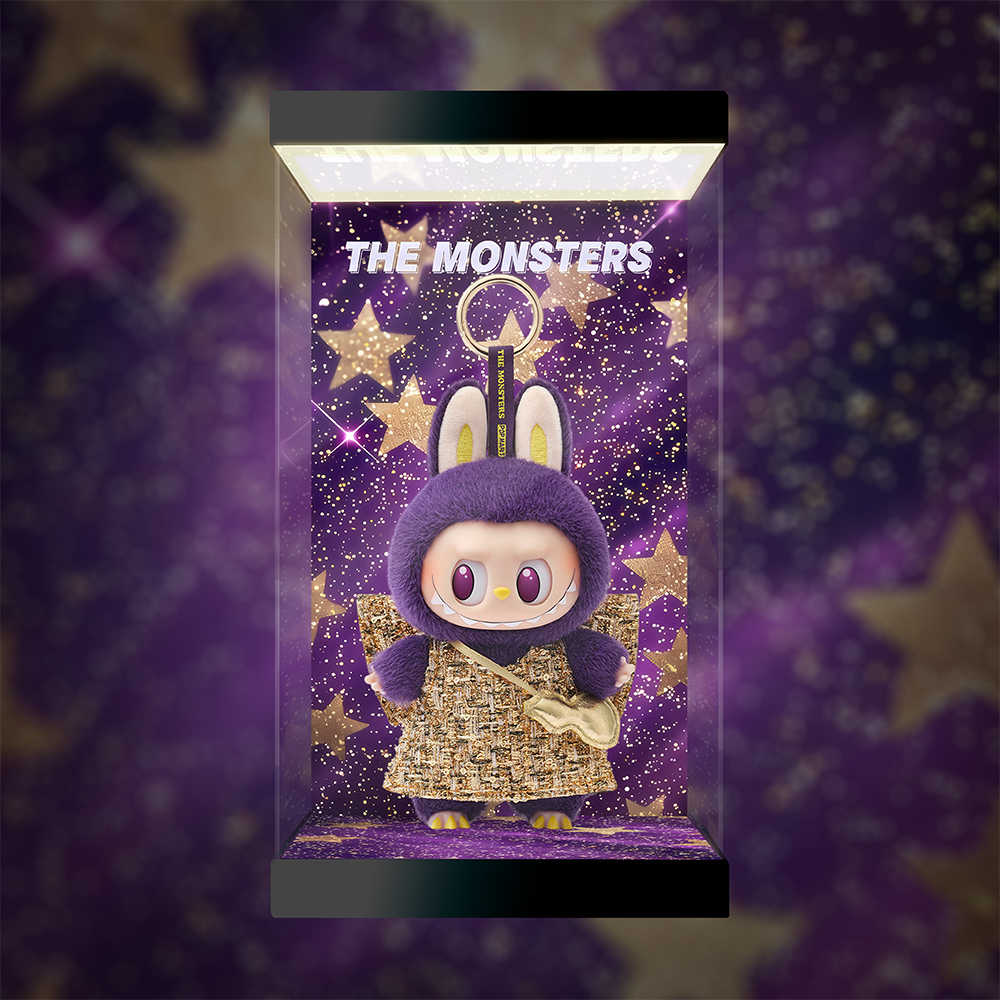 AOWOBOX Pop Mart 泡泡瑪特 The Monster Labubu PRONOUNCE WINGS OF FORTUNE 搪膠毛絨吊卡 主題展示盒