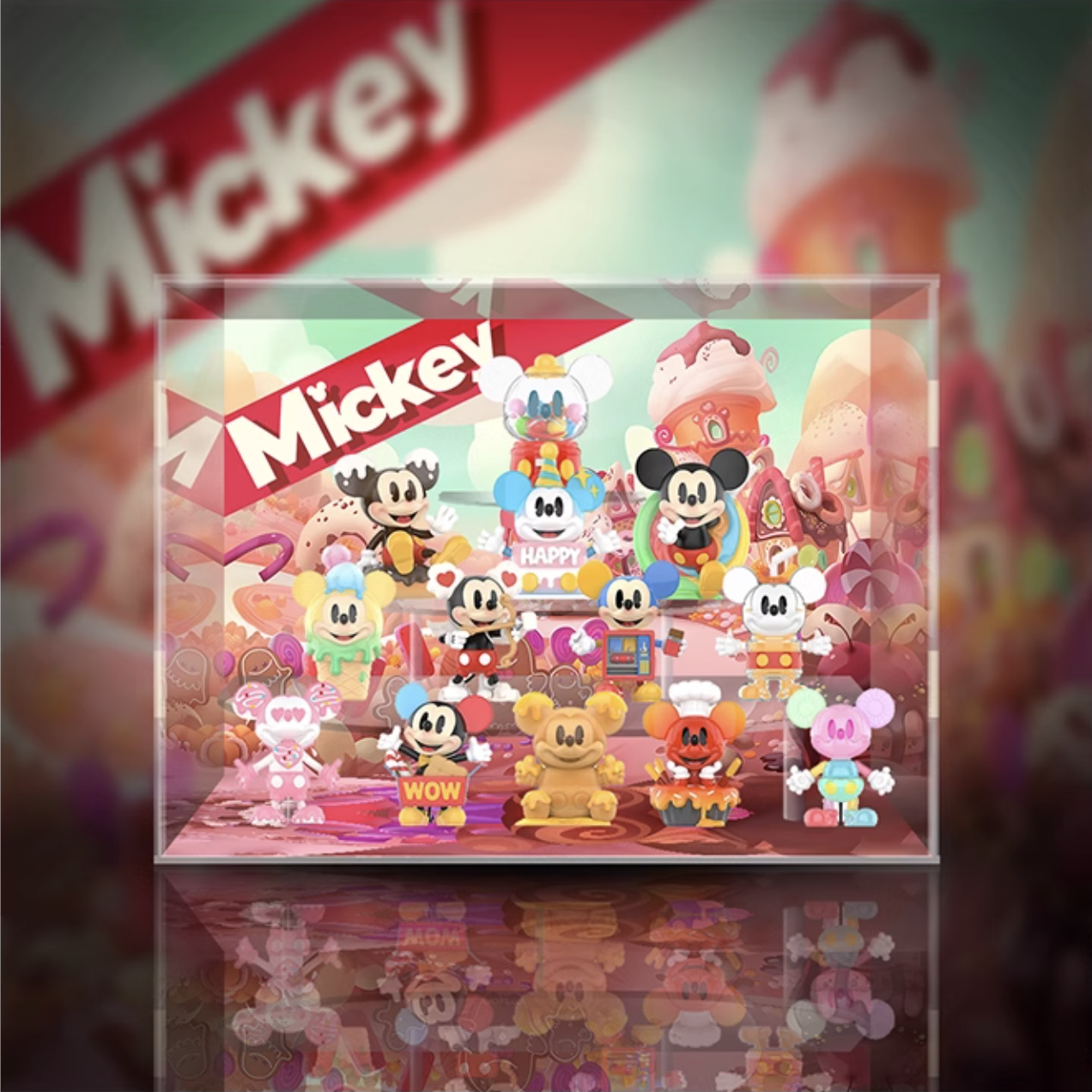 [AOWOBOX] Pop Mart 泡泡瑪特 Mickey 米奇 童心無界 系列 盲盒專用主題展示盒