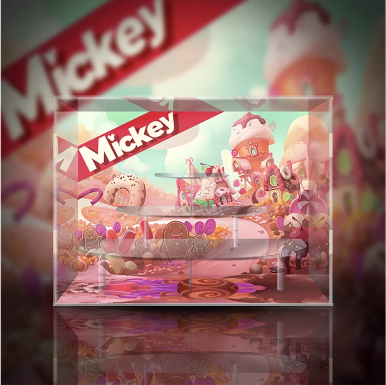 [AOWOBOX] Pop Mart 泡泡瑪特 Mickey 米奇 童心無界 系列 盲盒專用主題展示盒