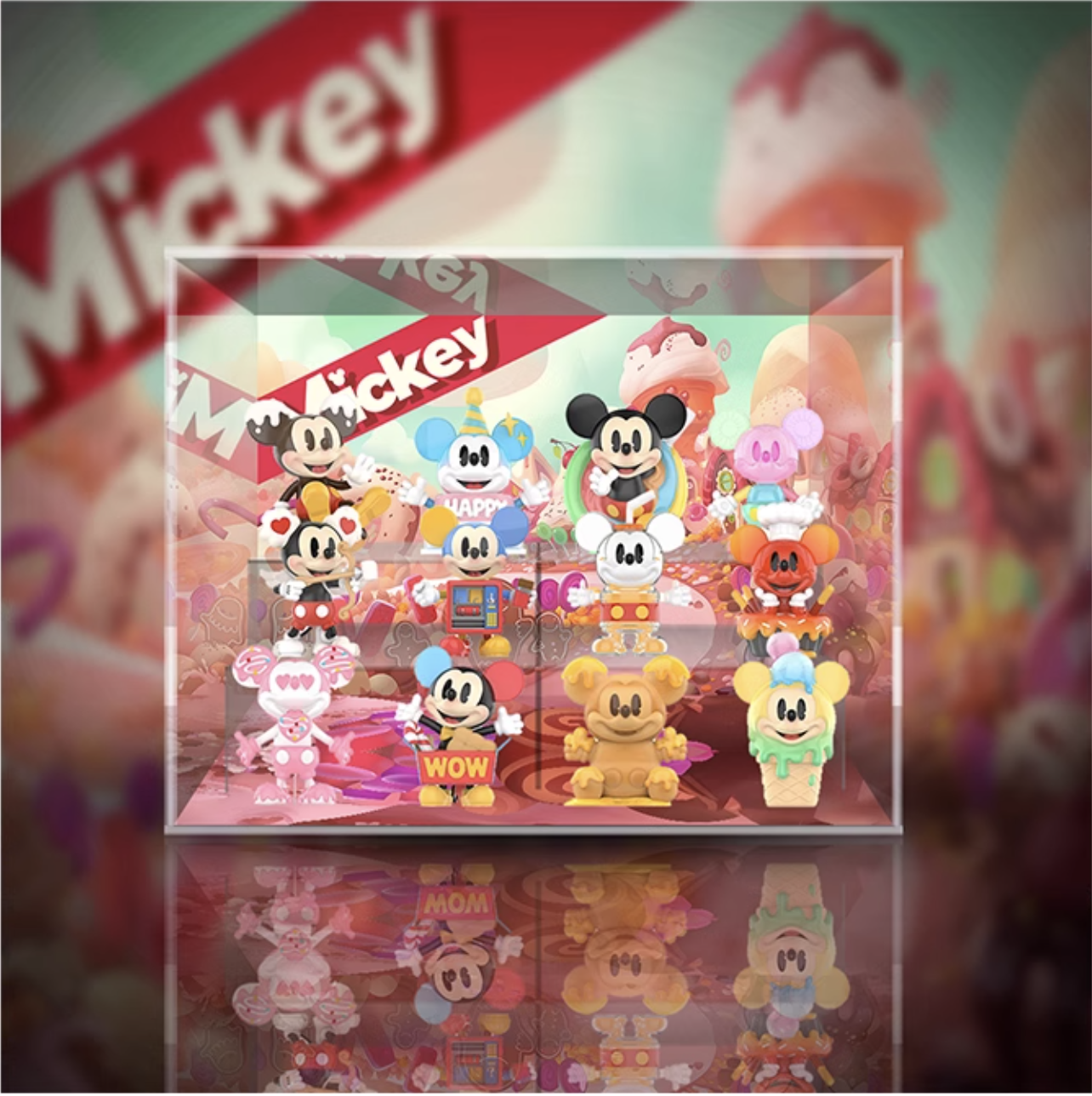 [AOWOBOX] Pop Mart 泡泡瑪特 Mickey 米奇 童心無界 系列 盲盒專用主題展示盒