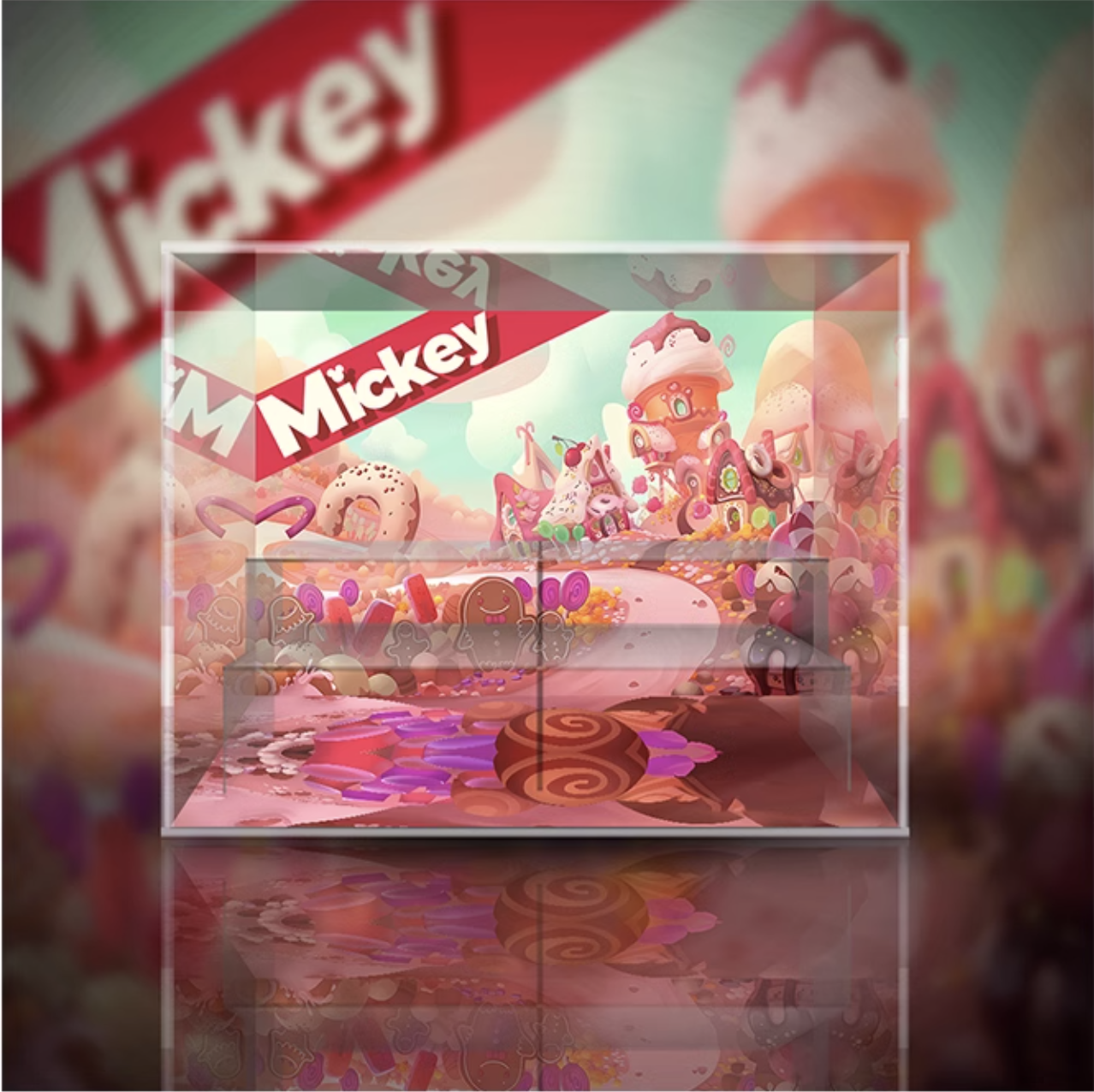 [AOWOBOX] Pop Mart 泡泡瑪特 Mickey 米奇 童心無界 系列 盲盒專用主題展示盒