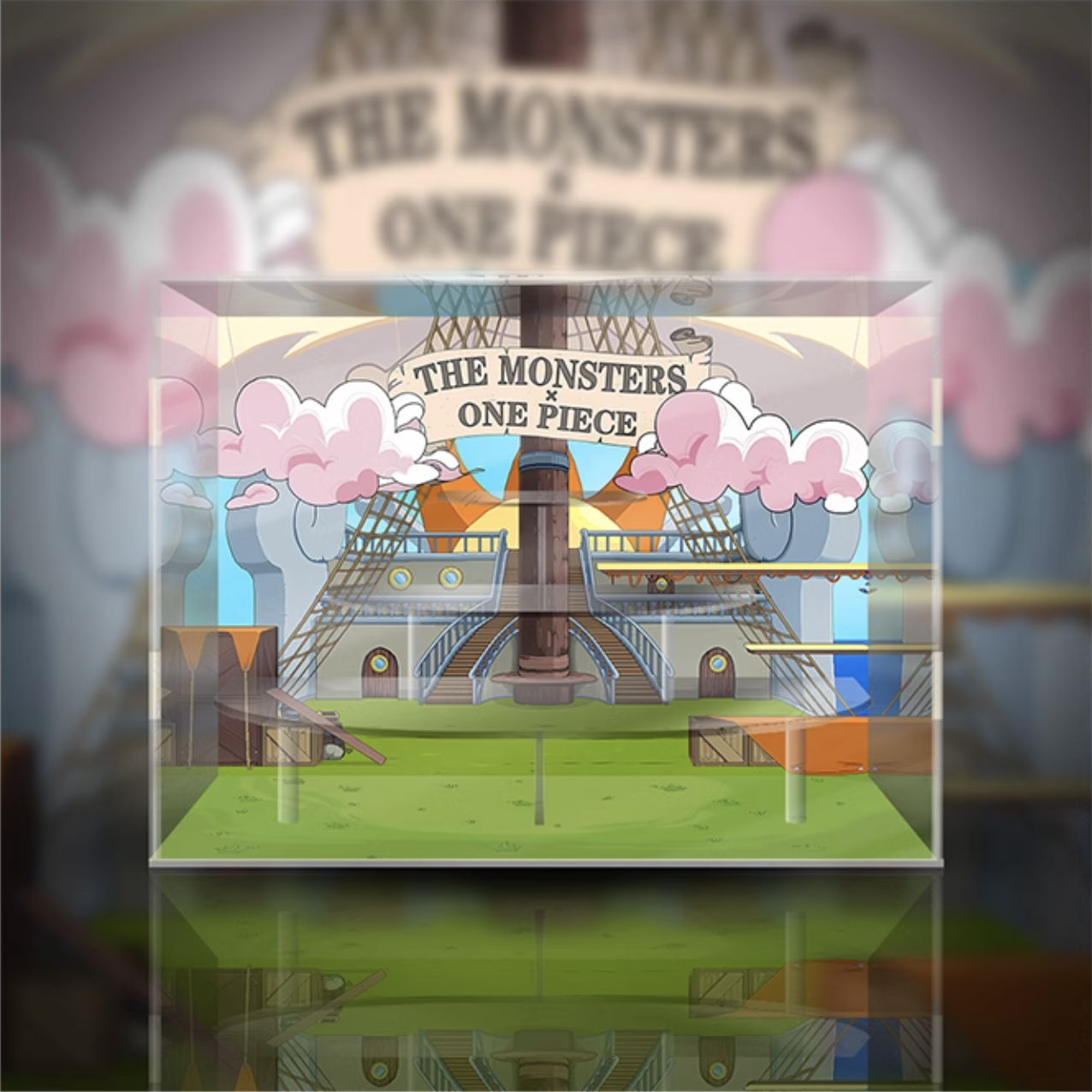 [AOWOBOX] Pop Mart 泡泡瑪特 THE MONSTERS Labubu 海賊王 系列 盲盒專用主題展示盒