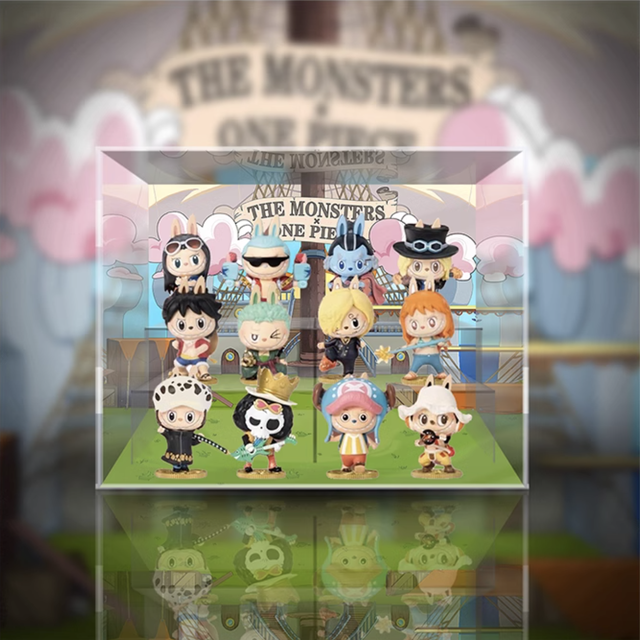 [AOWOBOX] Pop Mart 泡泡瑪特 THE MONSTERS Labubu 海賊王 系列 盲盒專用主題展示盒