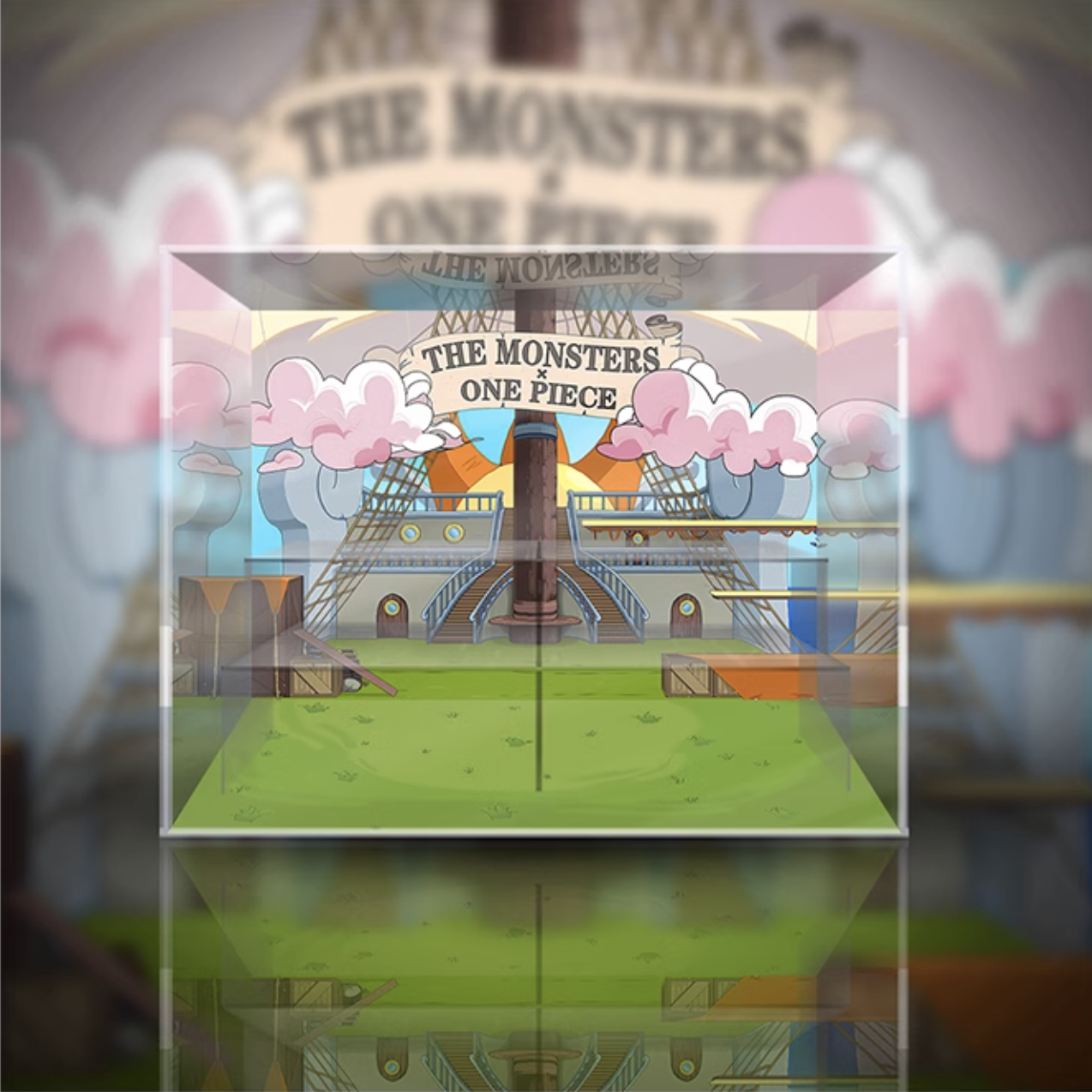 [AOWOBOX] Pop Mart 泡泡瑪特 THE MONSTERS Labubu 海賊王 系列 盲盒專用主題展示盒