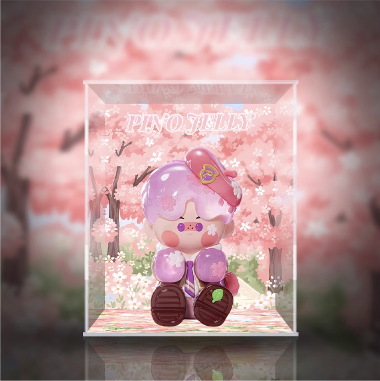 [AOWOBOX] Pop Mart 泡泡瑪特 Pino Jelly 櫻花學院 專用主題展示盒