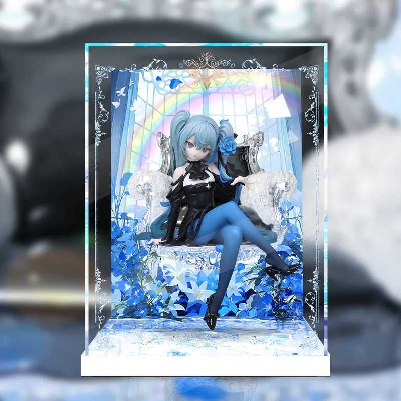 [AOWOBOX] FuRyu 泡麵壓 杯麵座 初音未來 藍玫瑰 專用主題展示盒