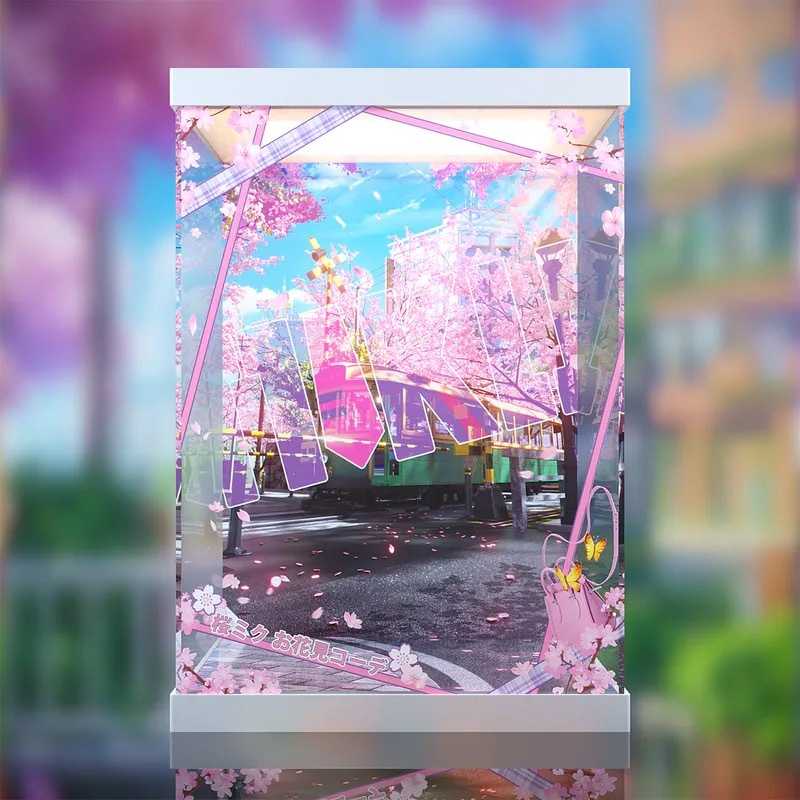 [AOWOBOX] 好微笑 Character Vocal 系列 01 初音未來 櫻未來 賞花穿搭 專用主題展示盒