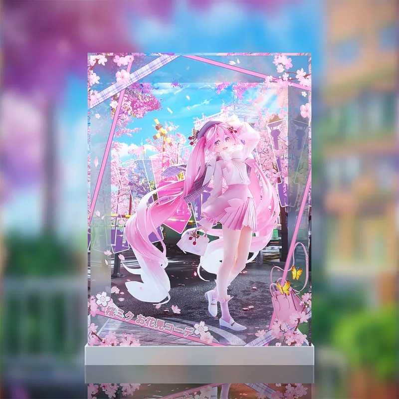 [AOWOBOX] 好微笑 Character Vocal 系列 01 初音未來 櫻未來 賞花穿搭 專用主題展示盒