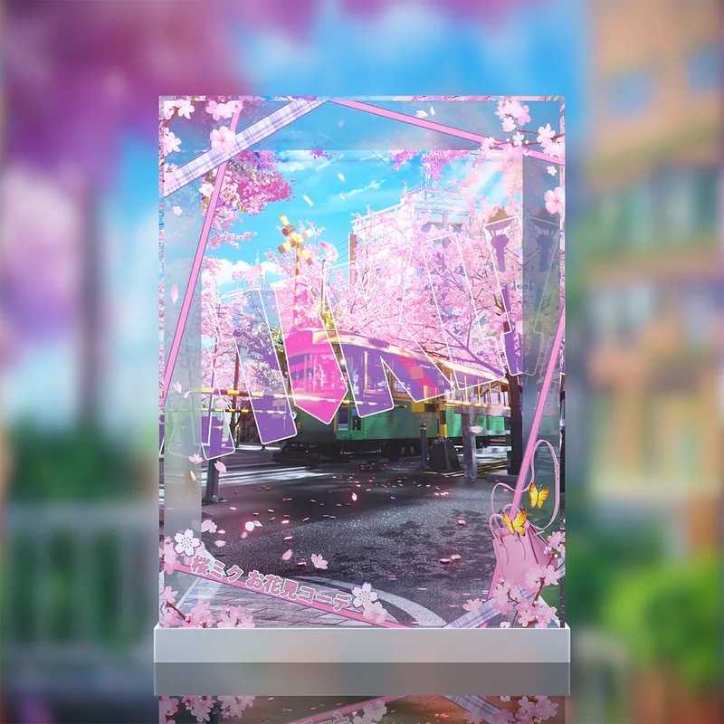 [AOWOBOX] 好微笑 Character Vocal 系列 01 初音未來 櫻未來 賞花穿搭 專用主題展示盒