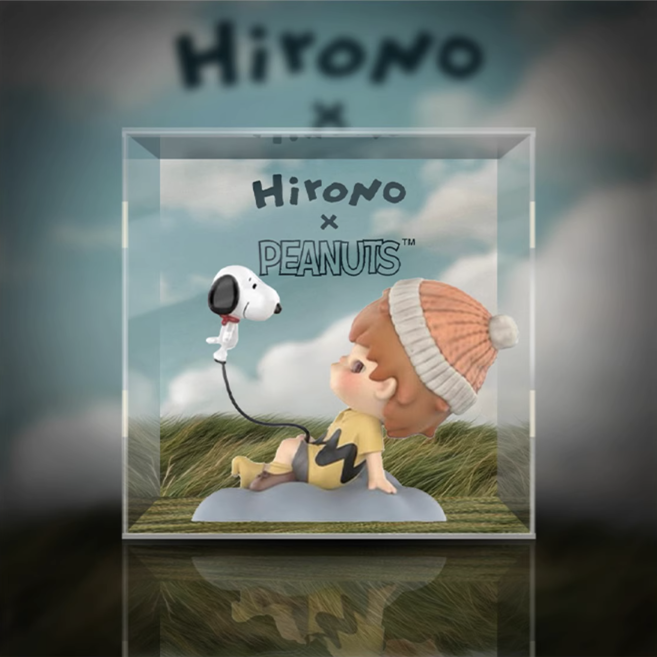 [AOWOBOX] Pop Mart 泡泡瑪特 Hirono × Snoopy Peanuts 小野 史努比 專用主題展示盒