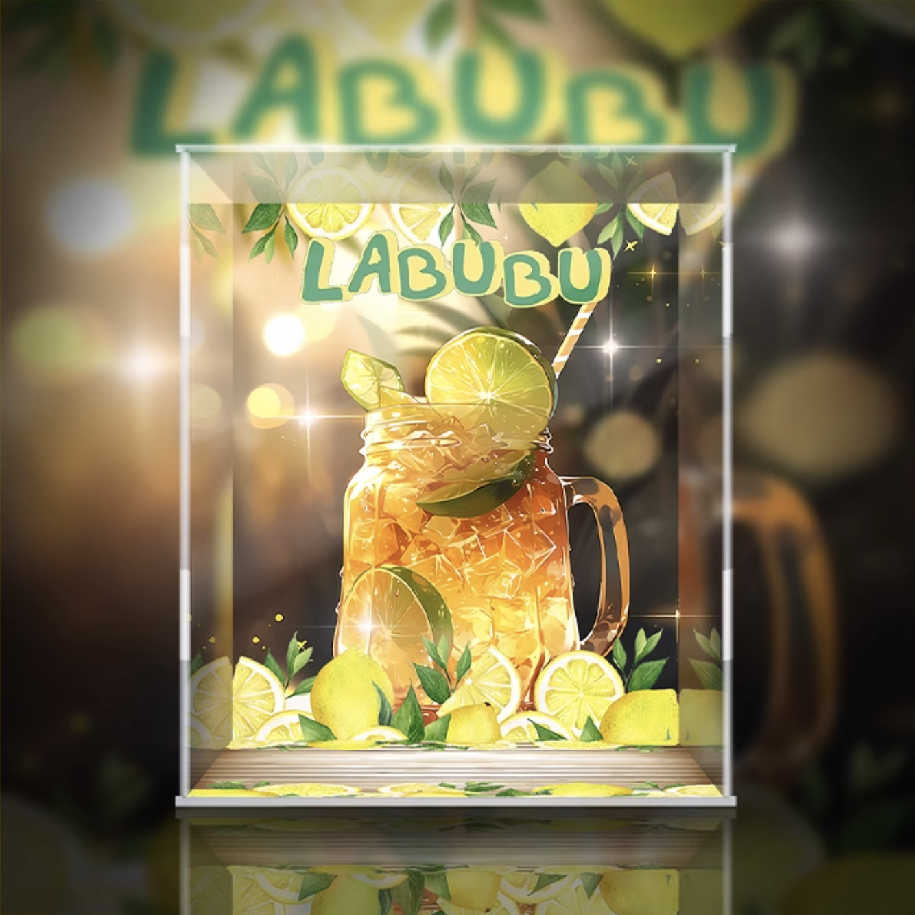 [AOWOBOX] Pop Mart 泡泡瑪特 THE MONSTERS Labubu 凍檸茶 專用主題展示盒