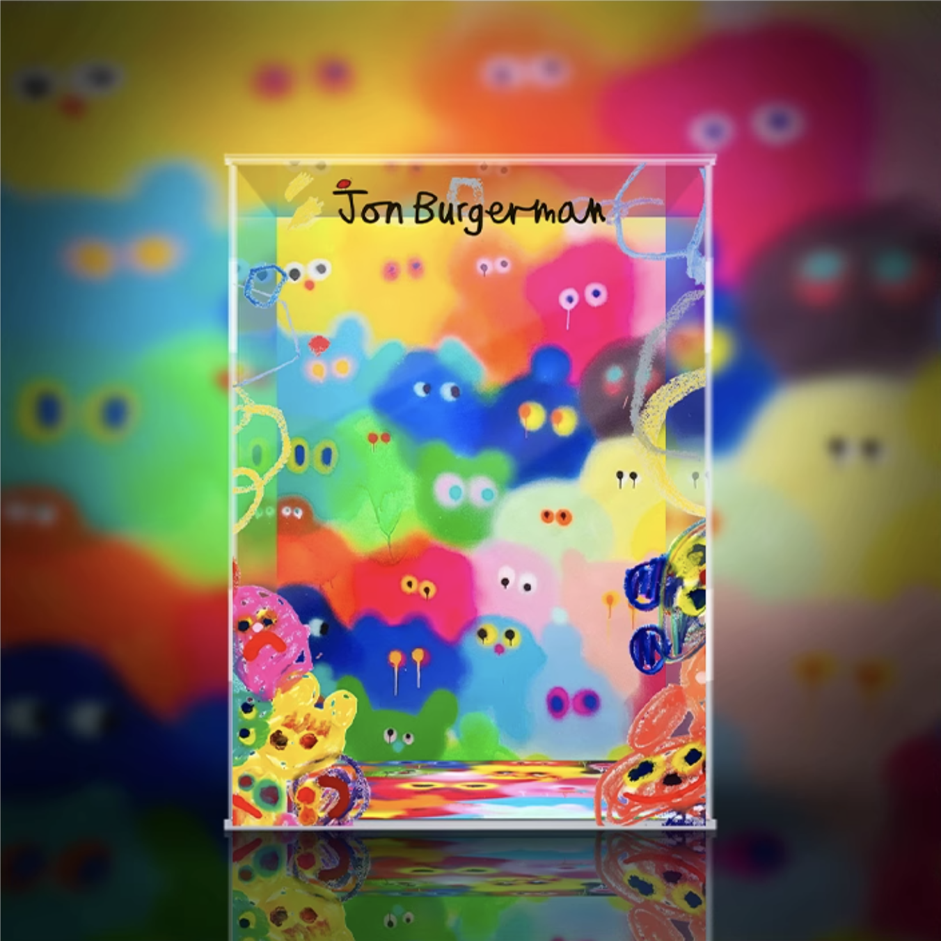 [AOWOBOX] Pop Mart 泡泡瑪特 MEGA Space Molly 400% 喬恩伯格曼 Jon Burgerman 專用主題展示盒