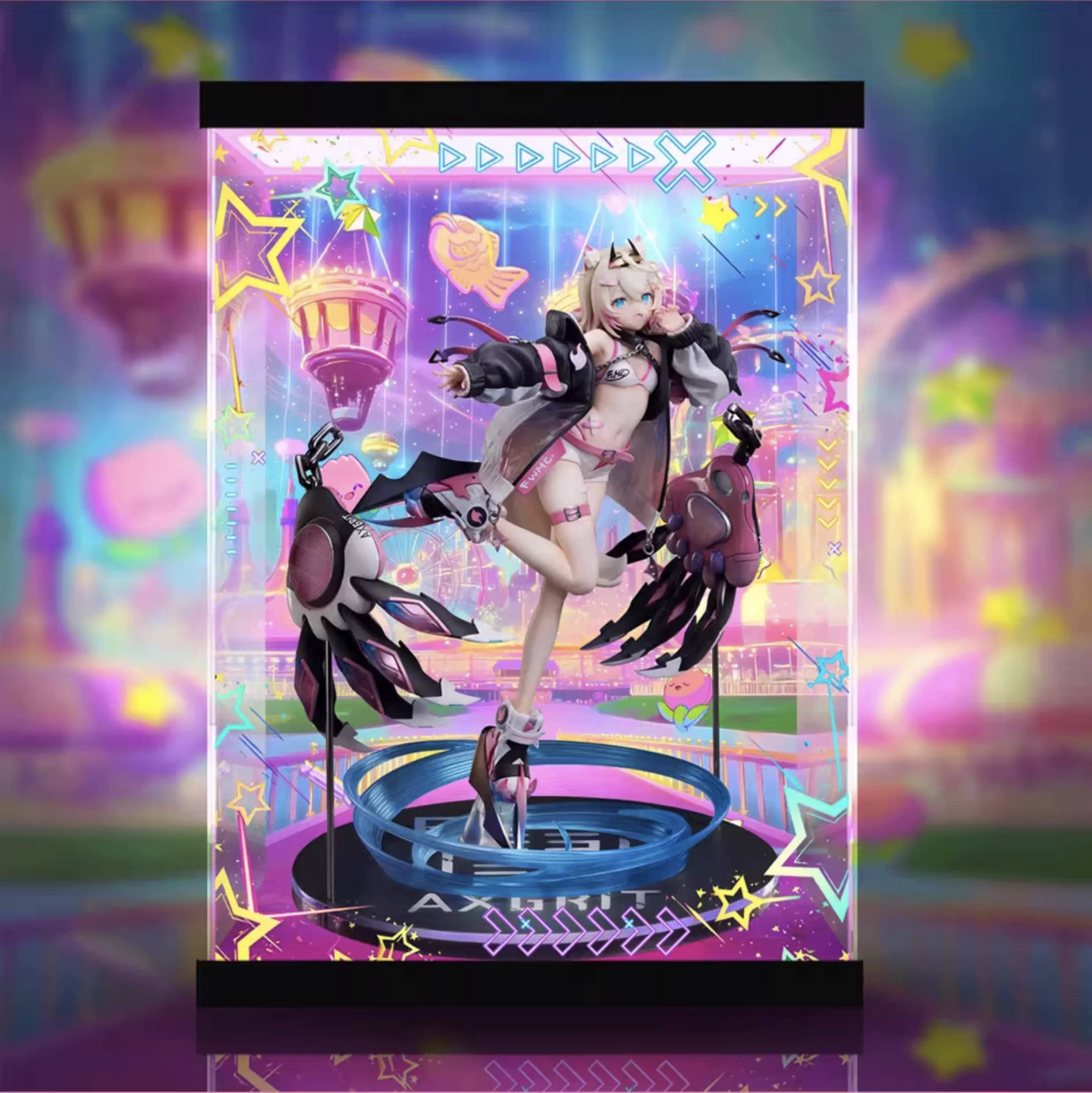 [AOWOBOX] Design COCO Hololive Mococo Abyssgard 茸茸 阿比斯加德 AXGRIT 專用主題展示盒