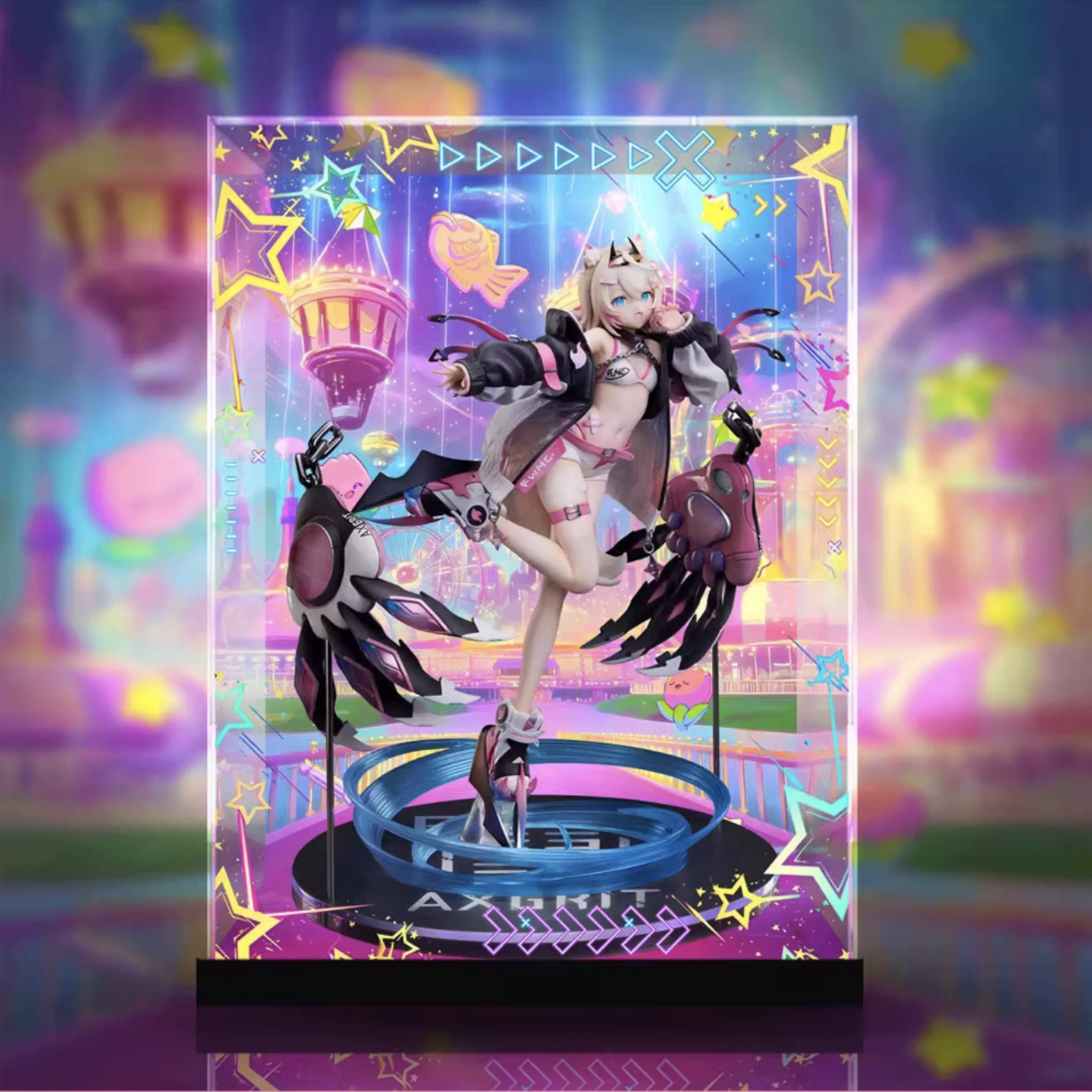 [AOWOBOX] Design COCO Hololive Mococo Abyssgard 茸茸 阿比斯加德 AXGRIT 專用主題展示盒