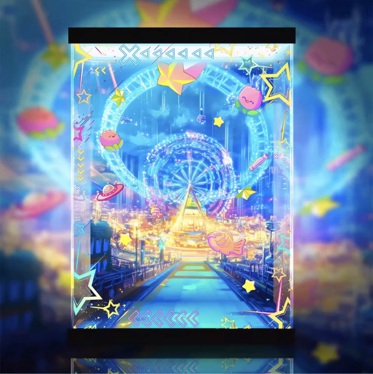 [AOWOBOX] Design COCO Hololive Fuwawa Abyssgard 軟軟 阿比斯加德 AXGRIT 專用主題展示盒