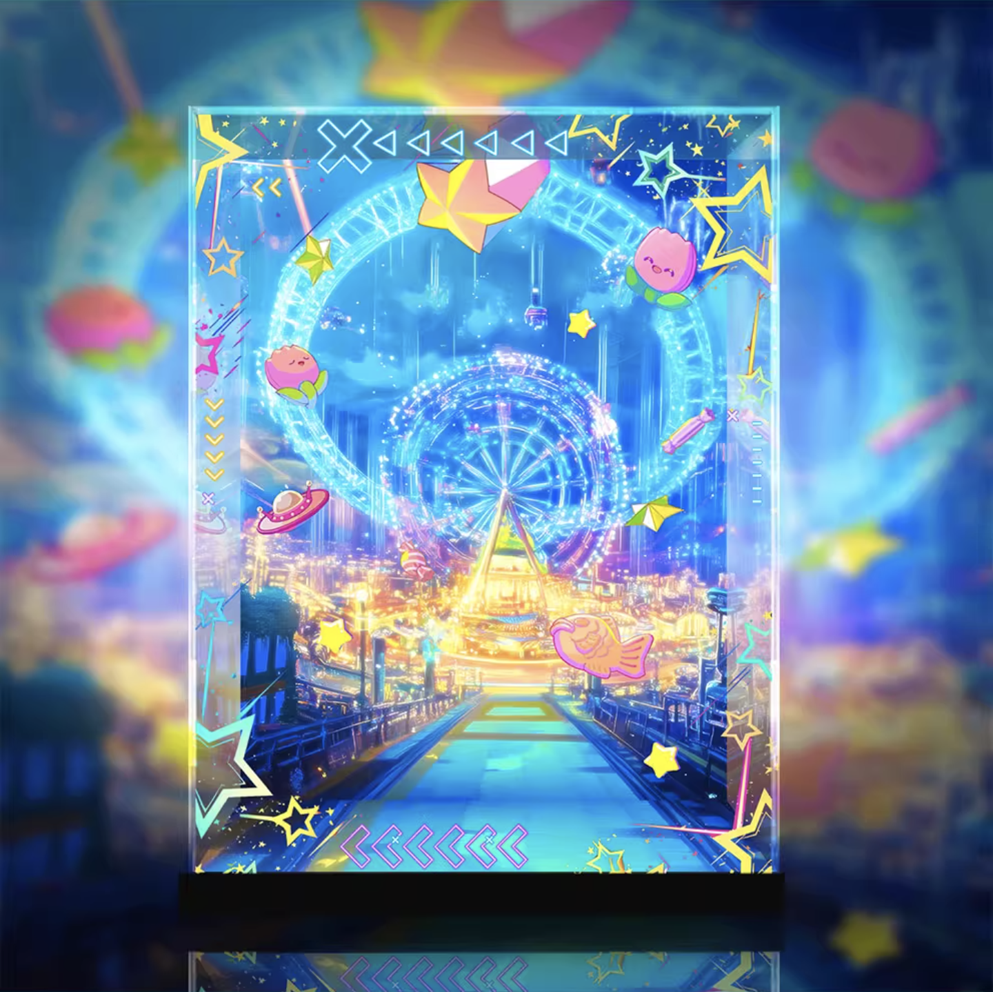 [AOWOBOX] Design COCO Hololive Fuwawa Abyssgard 軟軟 阿比斯加德 AXGRIT 專用主題展示盒