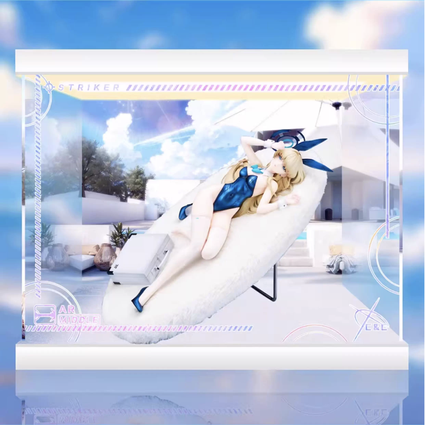 [AOWOBOX] Alter 蔚藍檔案 Blue Archive 飛鳥馬季 飛鳥馬時 兔女郎 紀念館大廳 專用主題展示盒