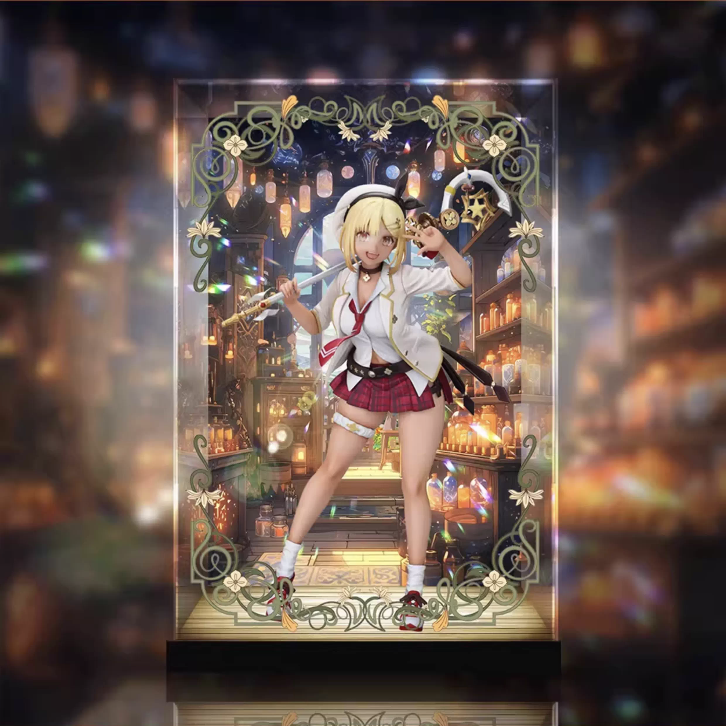 [AOWOBOX] Medicos 蕾斯萊莉婭娜的鍊金工房 忘卻鍊金術與極夜的解放者 萊莎 學園 專用主題展示盒