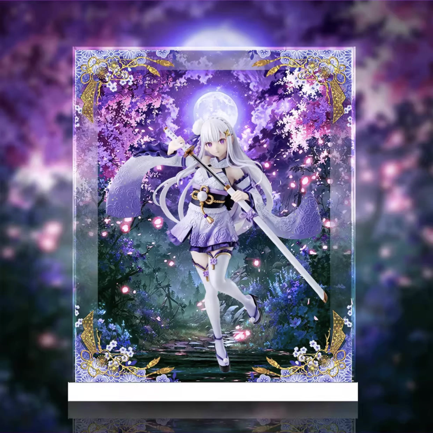 [AOWOBOX] Kadokawa 角川 Re 從零開始的異世界生活 愛蜜莉雅 戰鬥服 專用主題展示盒