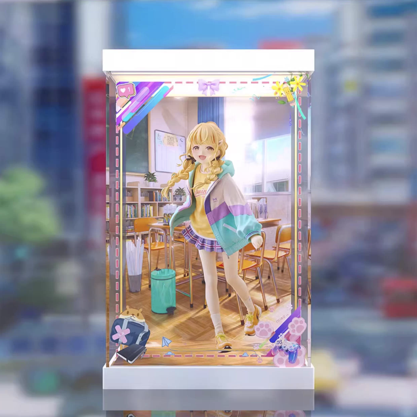 [AOWOBOX] Plum 學園偶像大師 藤田琴音 專用主題展示盒