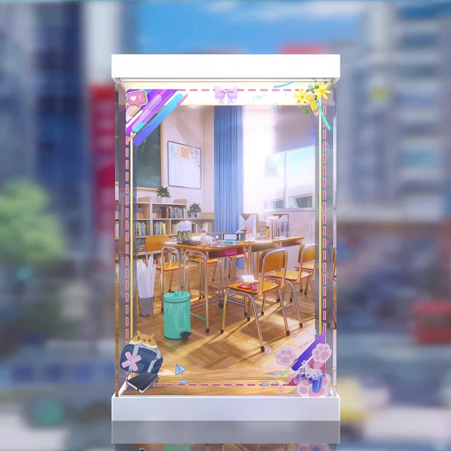 [AOWOBOX] Plum 學園偶像大師 藤田琴音 專用主題展示盒