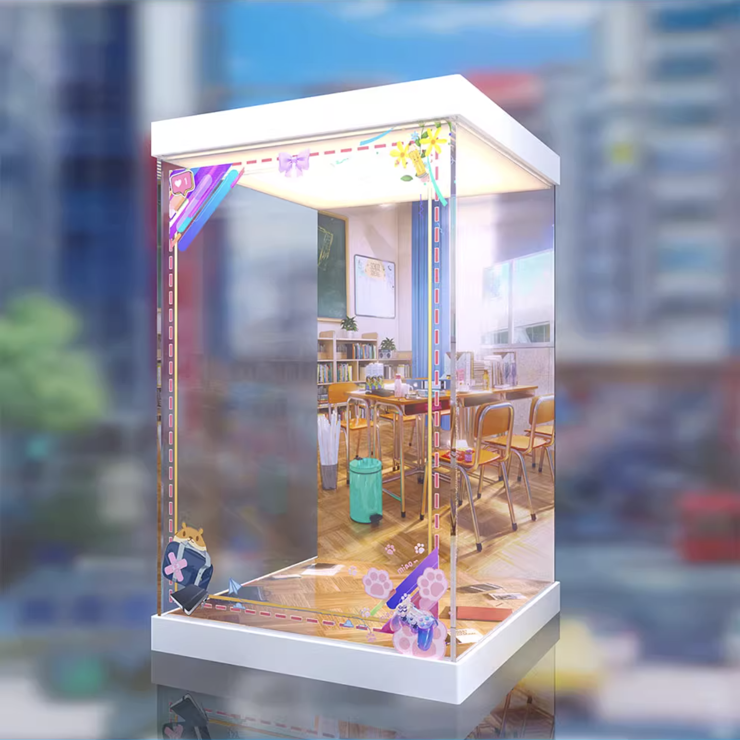 [AOWOBOX] Plum 學園偶像大師 藤田琴音 專用主題展示盒