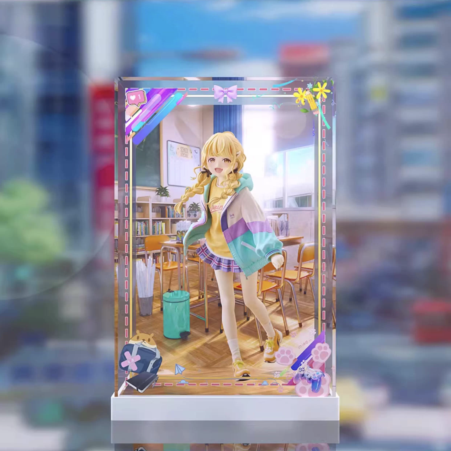 [AOWOBOX] Plum 學園偶像大師 藤田琴音 專用主題展示盒