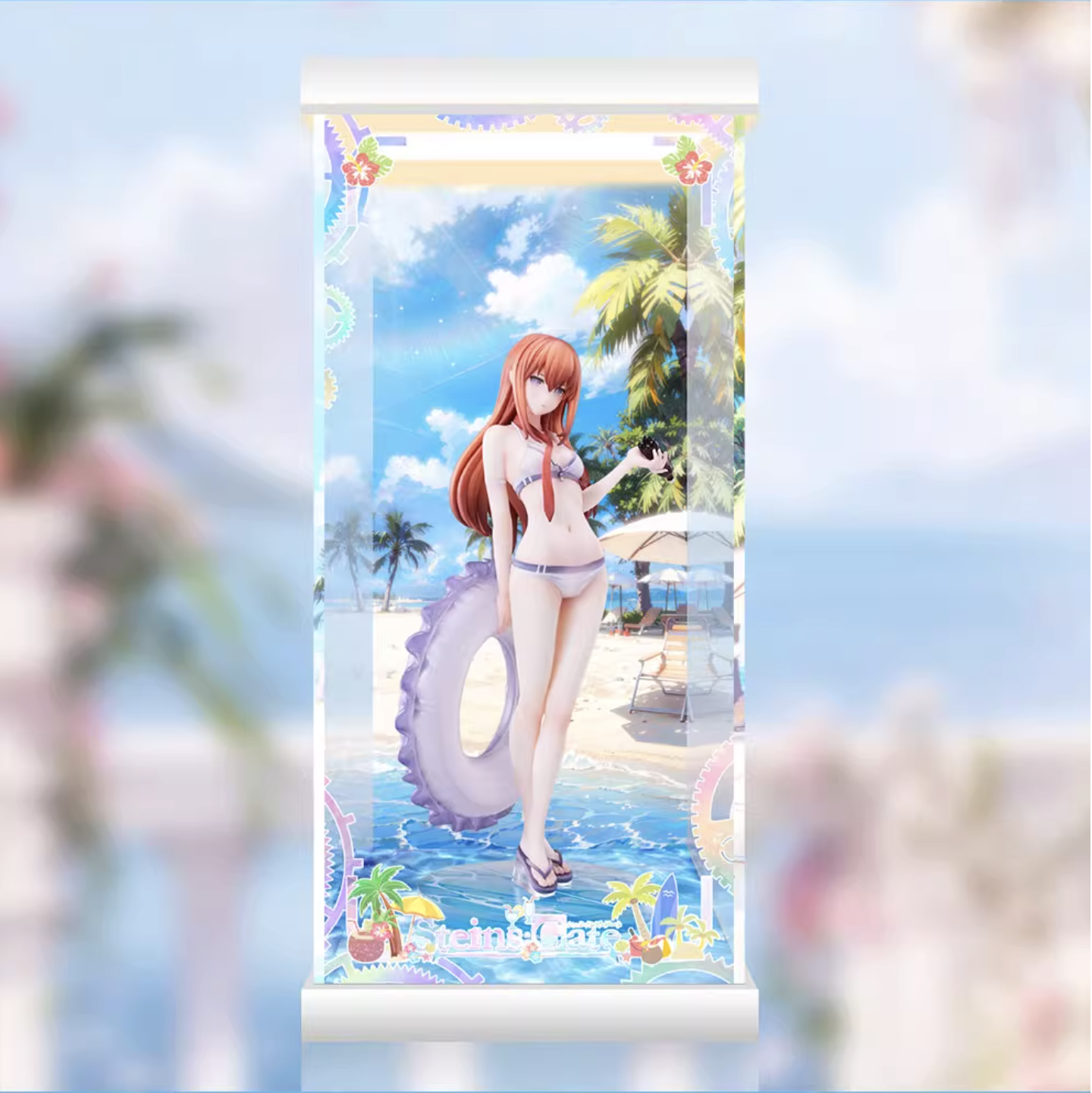 [AOWOBOX] 青時雨 Solarain 命運石之門 牧瀨紅莉栖 阿萬音鈴羽 椎名真由理 泳裝 專用主題展示盒