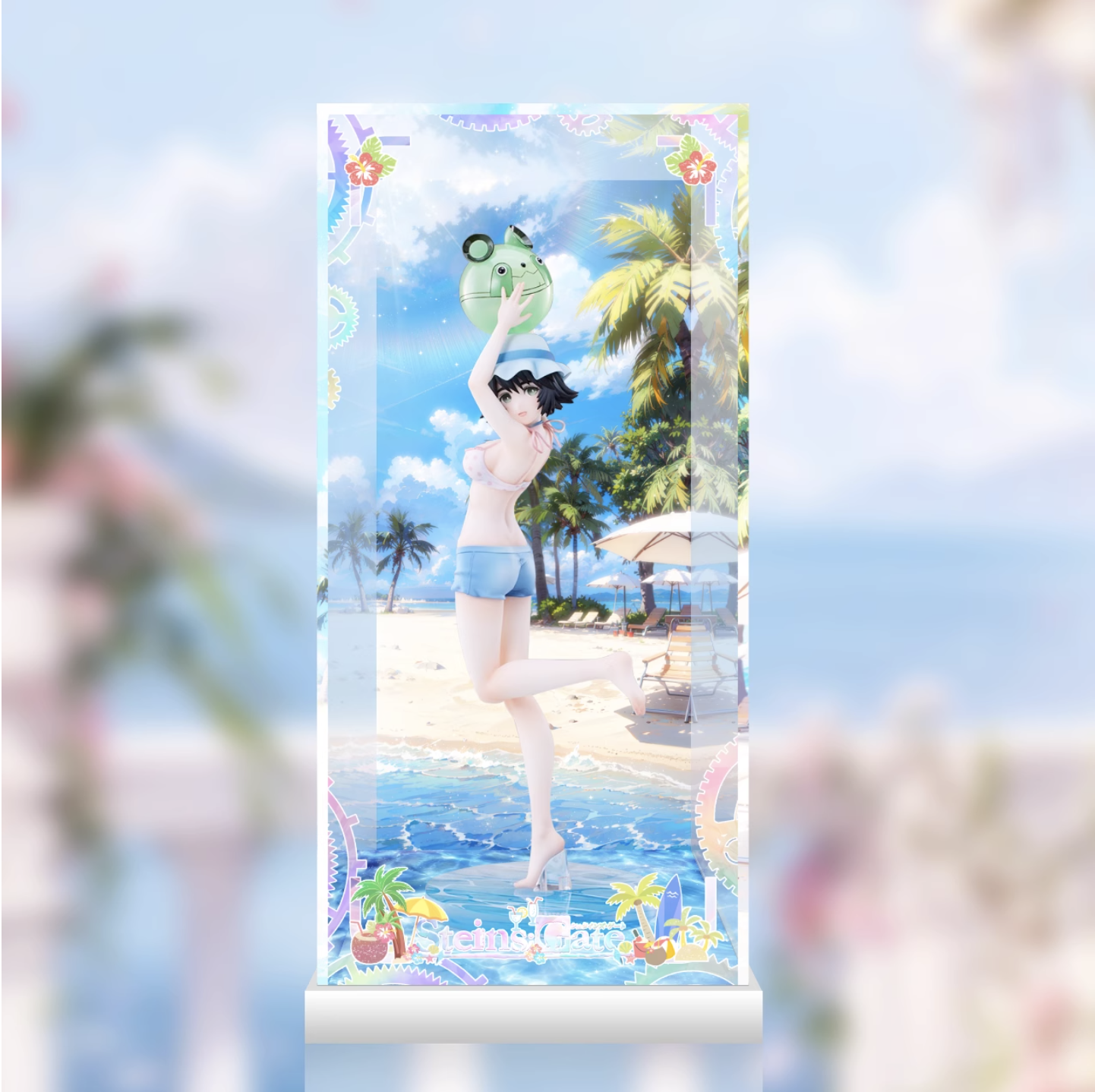 [AOWOBOX] 青時雨 Solarain 命運石之門 牧瀨紅莉栖 阿萬音鈴羽 椎名真由理 泳裝 專用主題展示盒