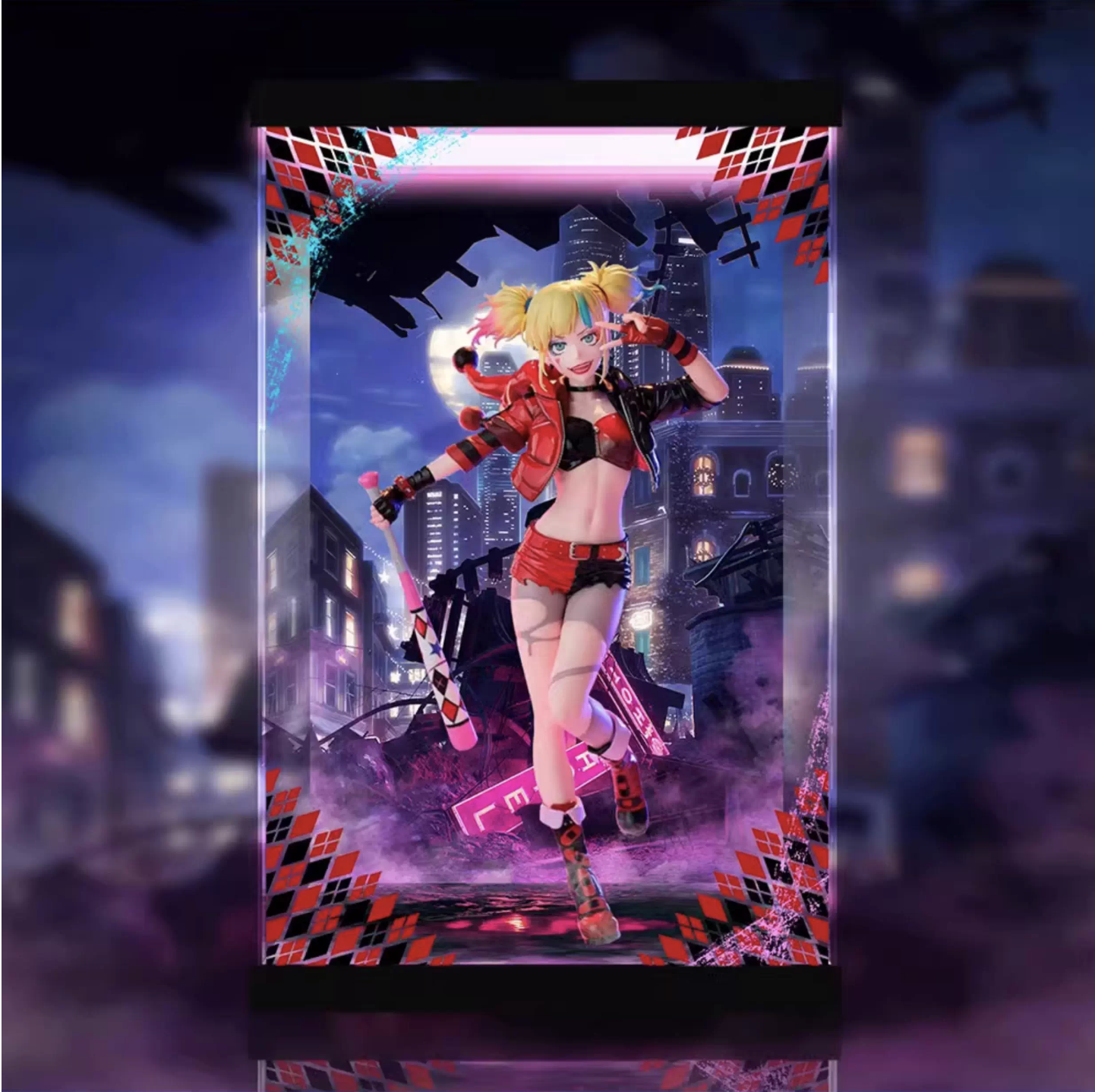 [AOWOBOX] 海洋堂 KAIYODO 異世界自殺突擊隊 哈莉 奎茵 專用主題展示盒