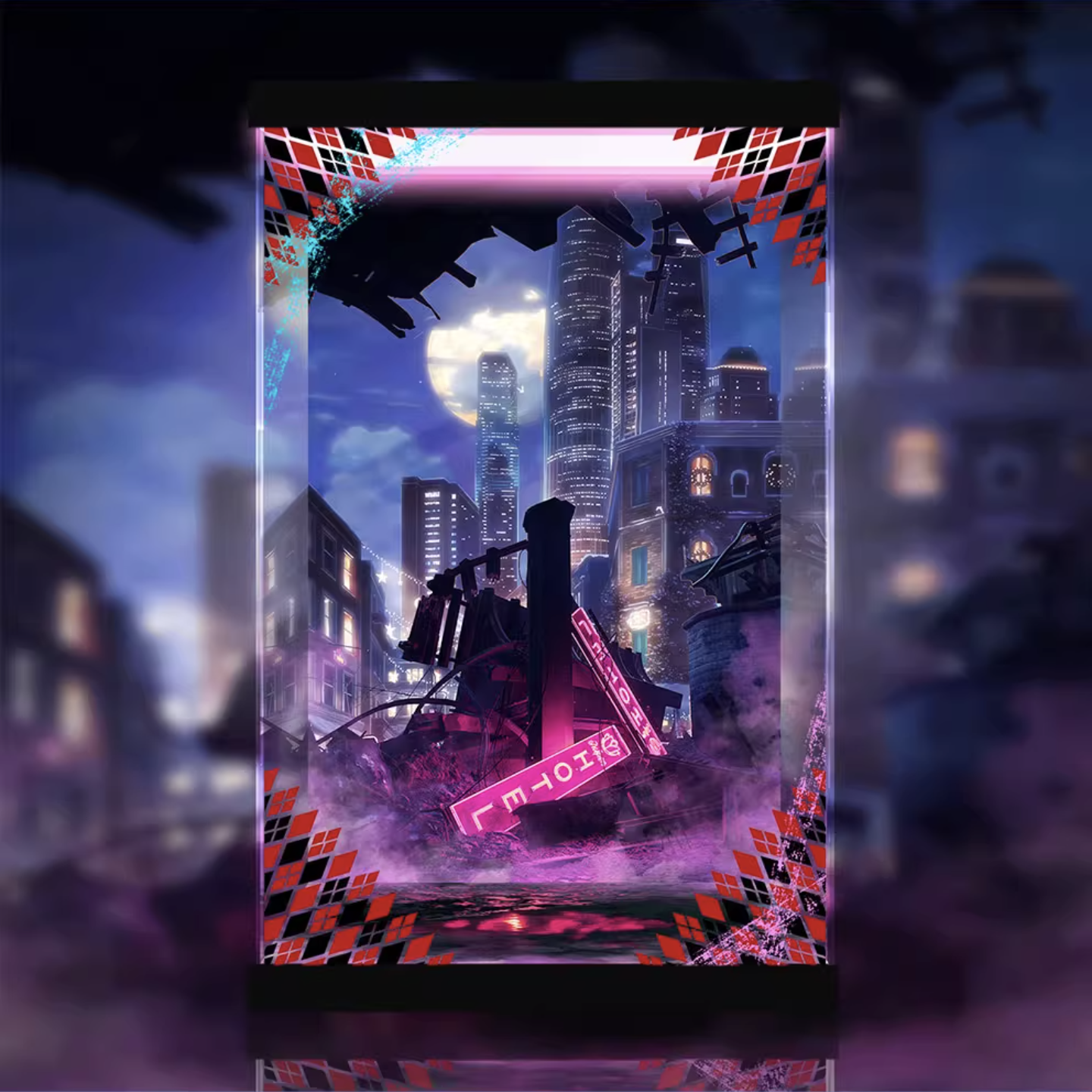 [AOWOBOX] 海洋堂 KAIYODO 異世界自殺突擊隊 哈莉 奎茵 專用主題展示盒