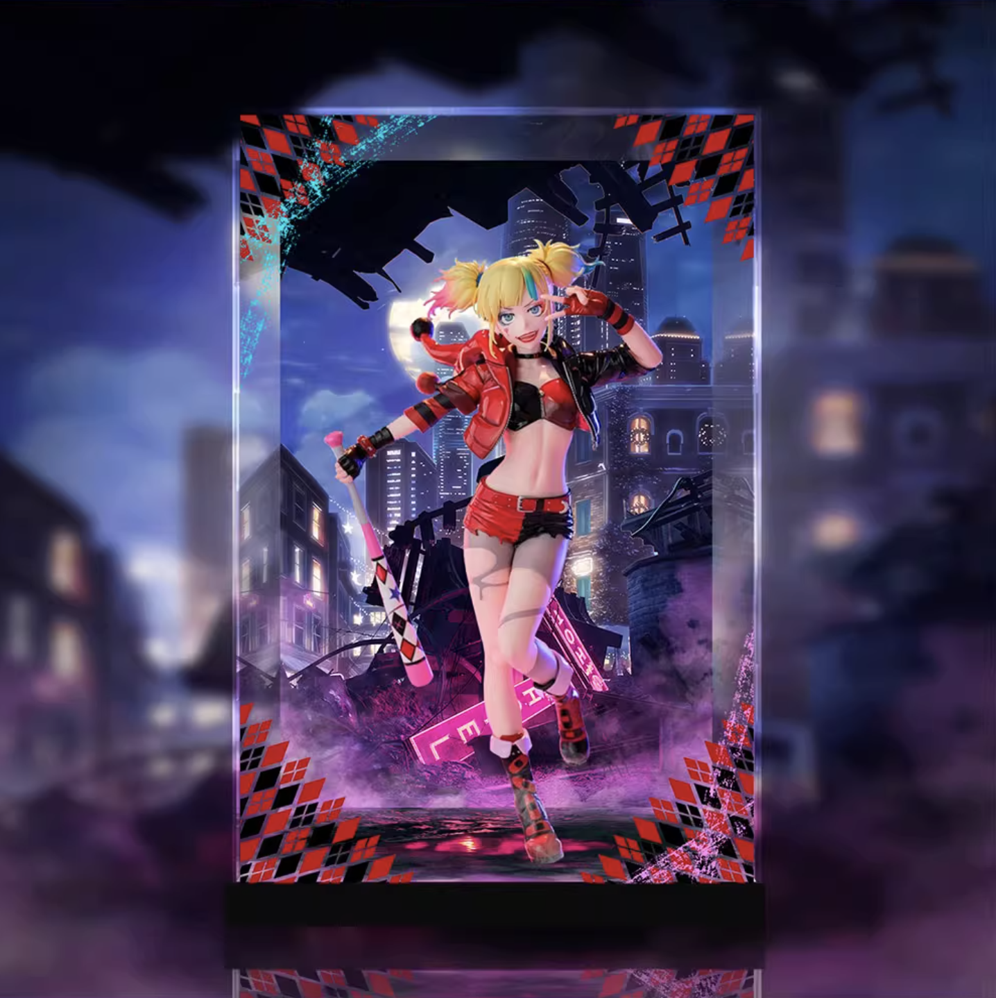 [AOWOBOX] 海洋堂 KAIYODO 異世界自殺突擊隊 哈莉 奎茵 專用主題展示盒