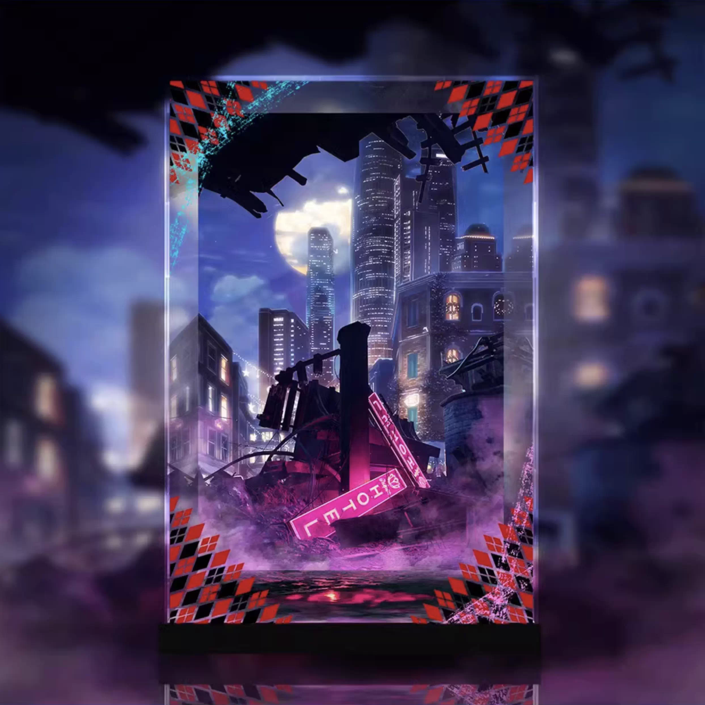 [AOWOBOX] 海洋堂 KAIYODO 異世界自殺突擊隊 哈莉 奎茵 專用主題展示盒