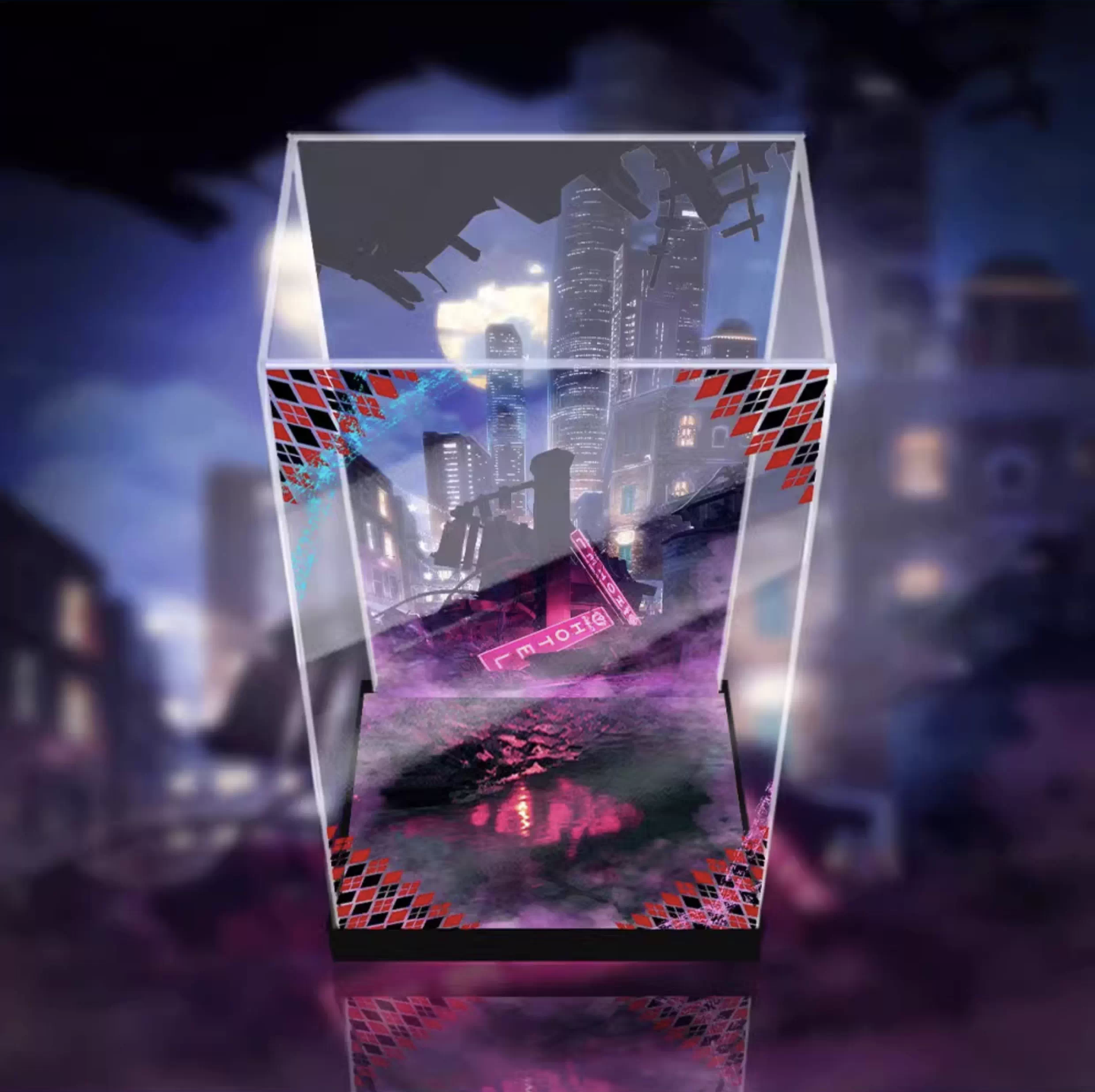 [AOWOBOX] 海洋堂 KAIYODO 異世界自殺突擊隊 哈莉 奎茵 專用主題展示盒