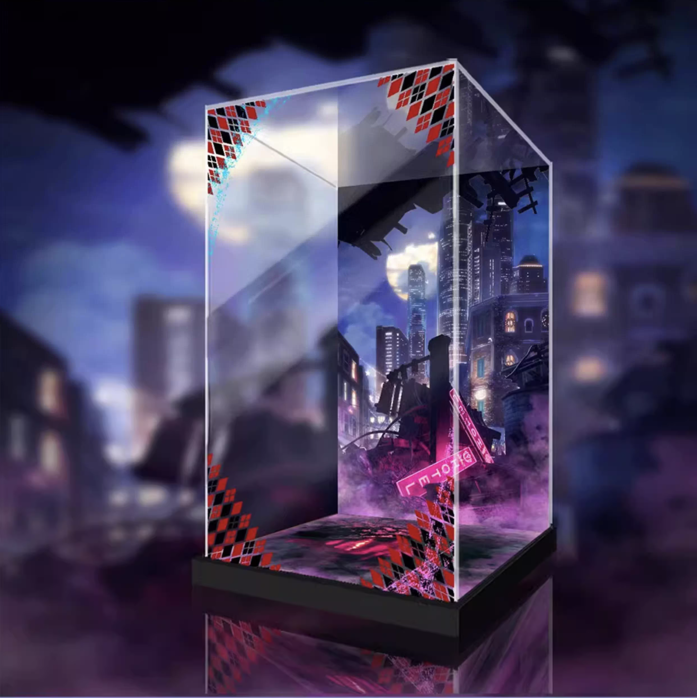 [AOWOBOX] 海洋堂 KAIYODO 異世界自殺突擊隊 哈莉 奎茵 專用主題展示盒