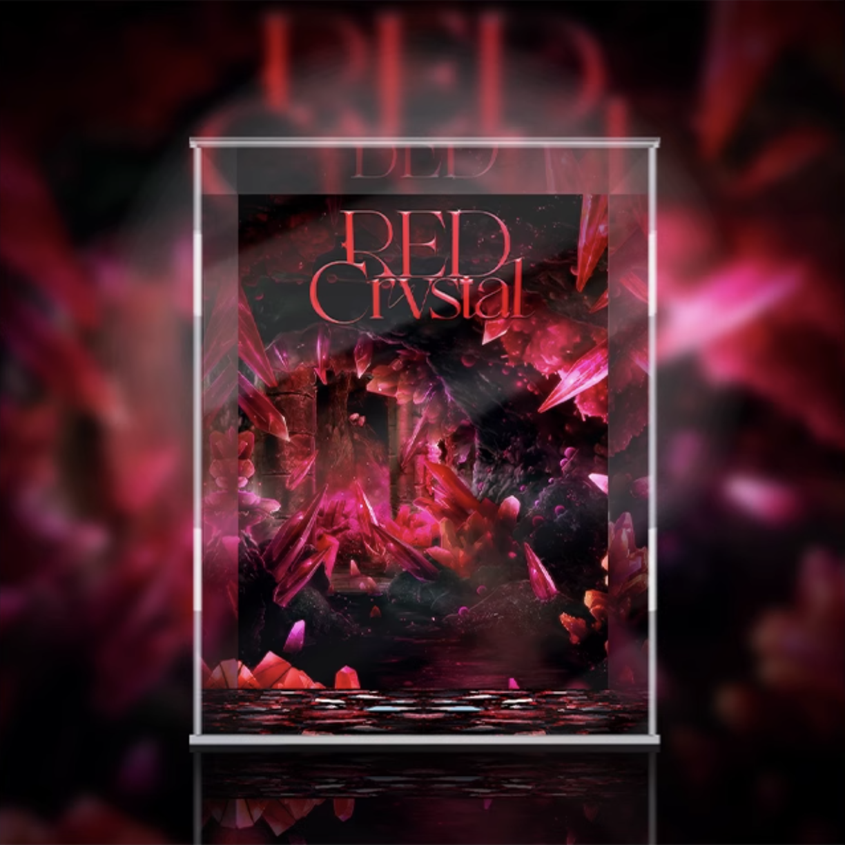 [AOWOBOX] Pop Mart 泡泡瑪特 MEGA SKULLPANDA 400% 紅水晶 專用主題展示盒