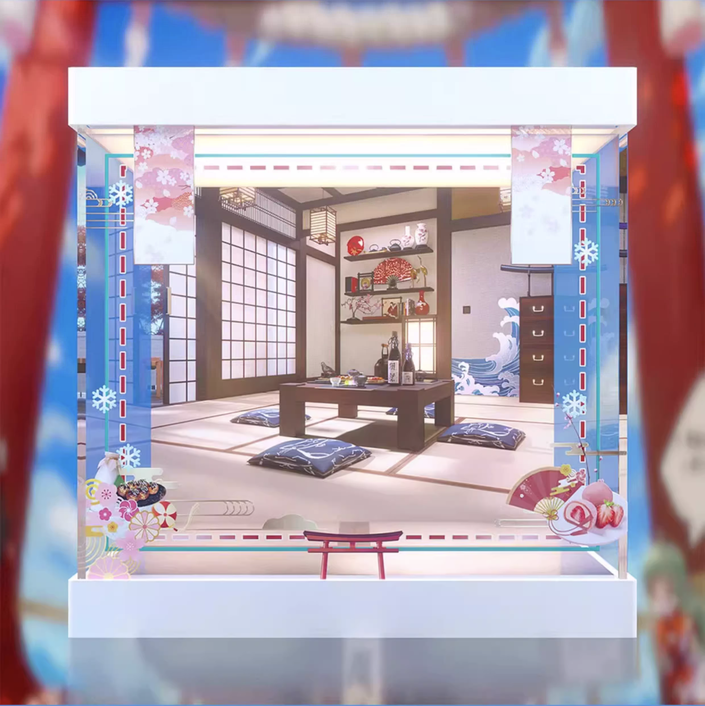 [AOWOBOX] 好微笑 黏土人 303 雪初音 雪未來 草莓白無垢 專用主題展示盒