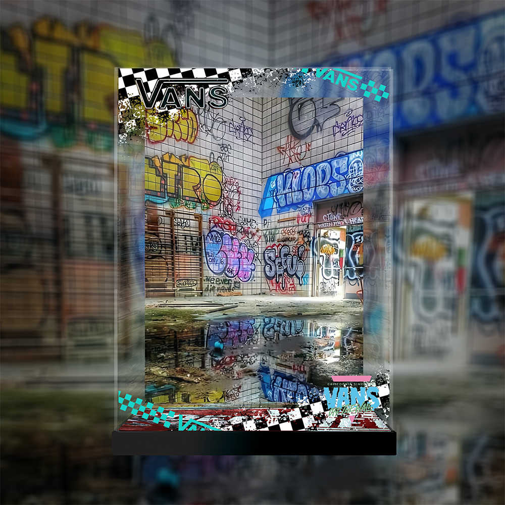 [AOWOBOX]  泡泡瑪特 MEGA Space Molly 400% VANS 展示盒