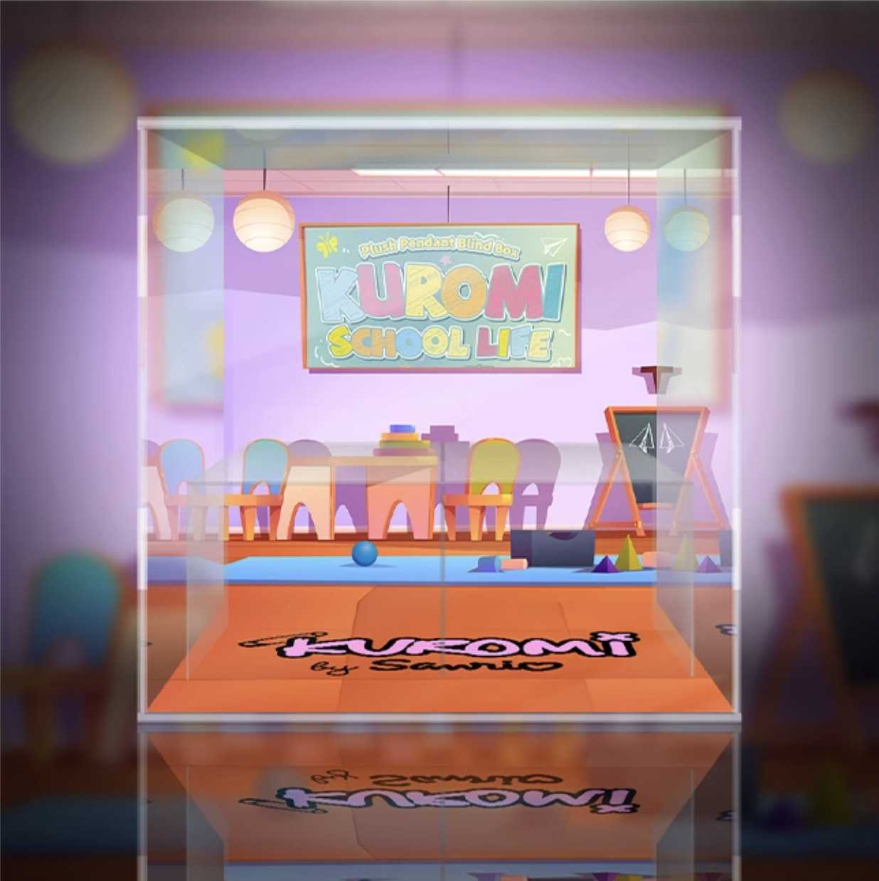 [AOWOBOX]  TOP TOY Kuromi 庫洛米 校園日記 系列 盲盒展示盒