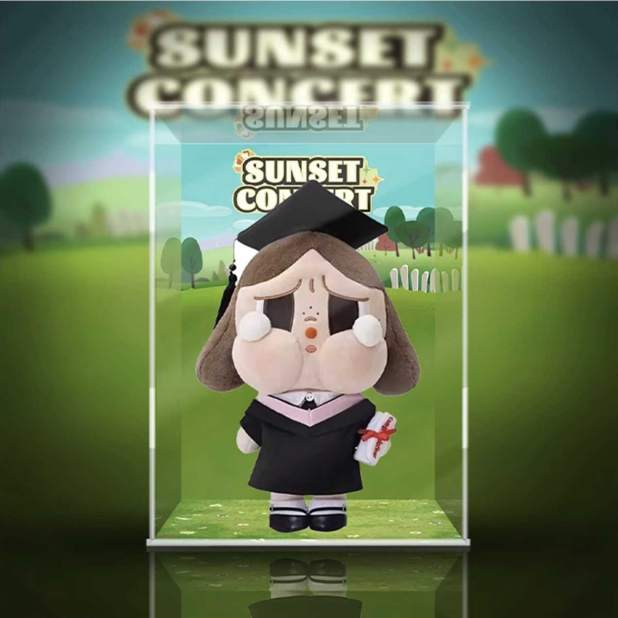 [AOWOBOX]  泡泡瑪特 CRYBABY 落日歌會 毛絨公仔 展示盒