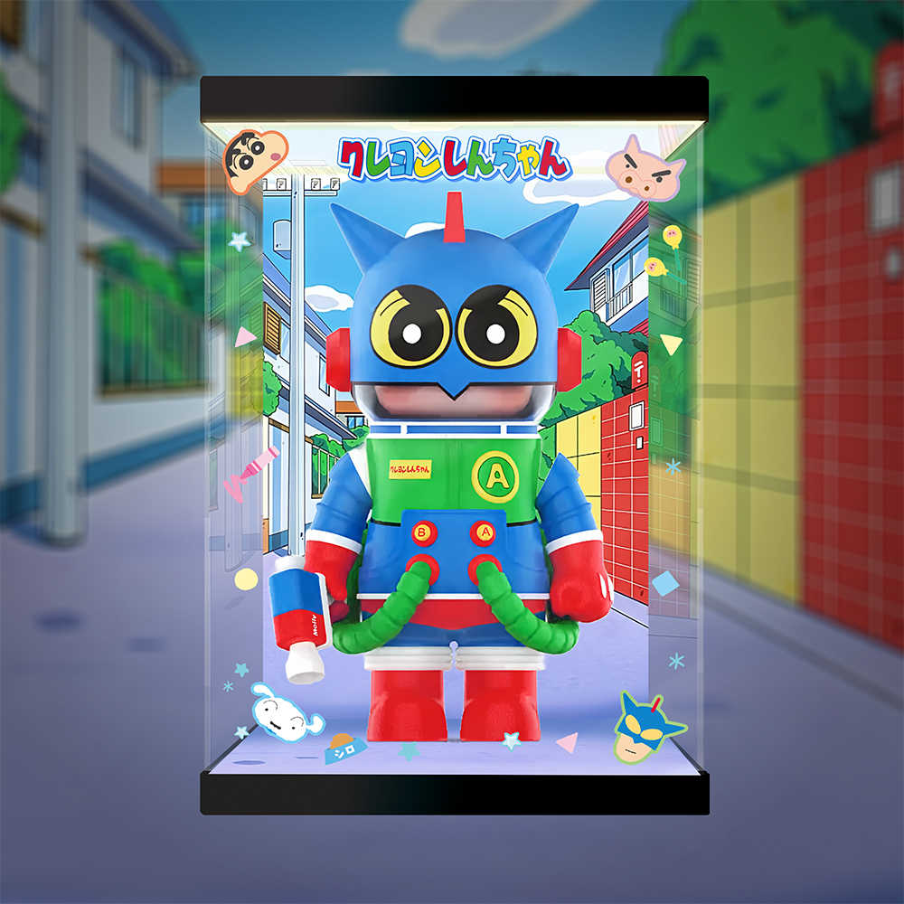 [AOWOBOX]  泡泡瑪特 MEGA Space Molly 400% 蠟筆小新 動感超人 展示盒