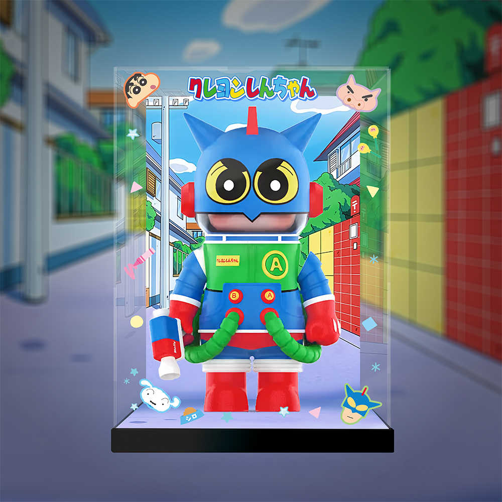 [AOWOBOX]  泡泡瑪特 MEGA Space Molly 400% 蠟筆小新 動感超人 展示盒