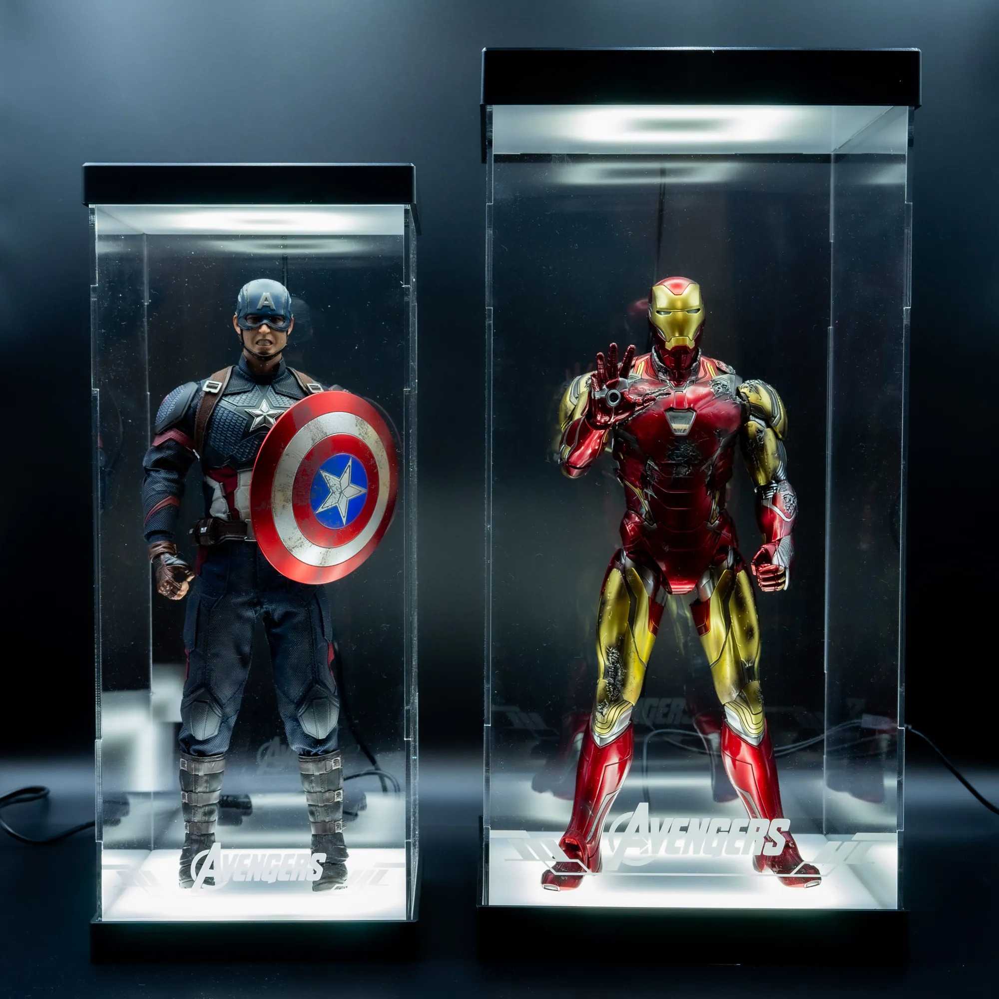 【AOWOBOX】Hottoys 1/6 模型通用展示盒 Marval Captain American Ironman